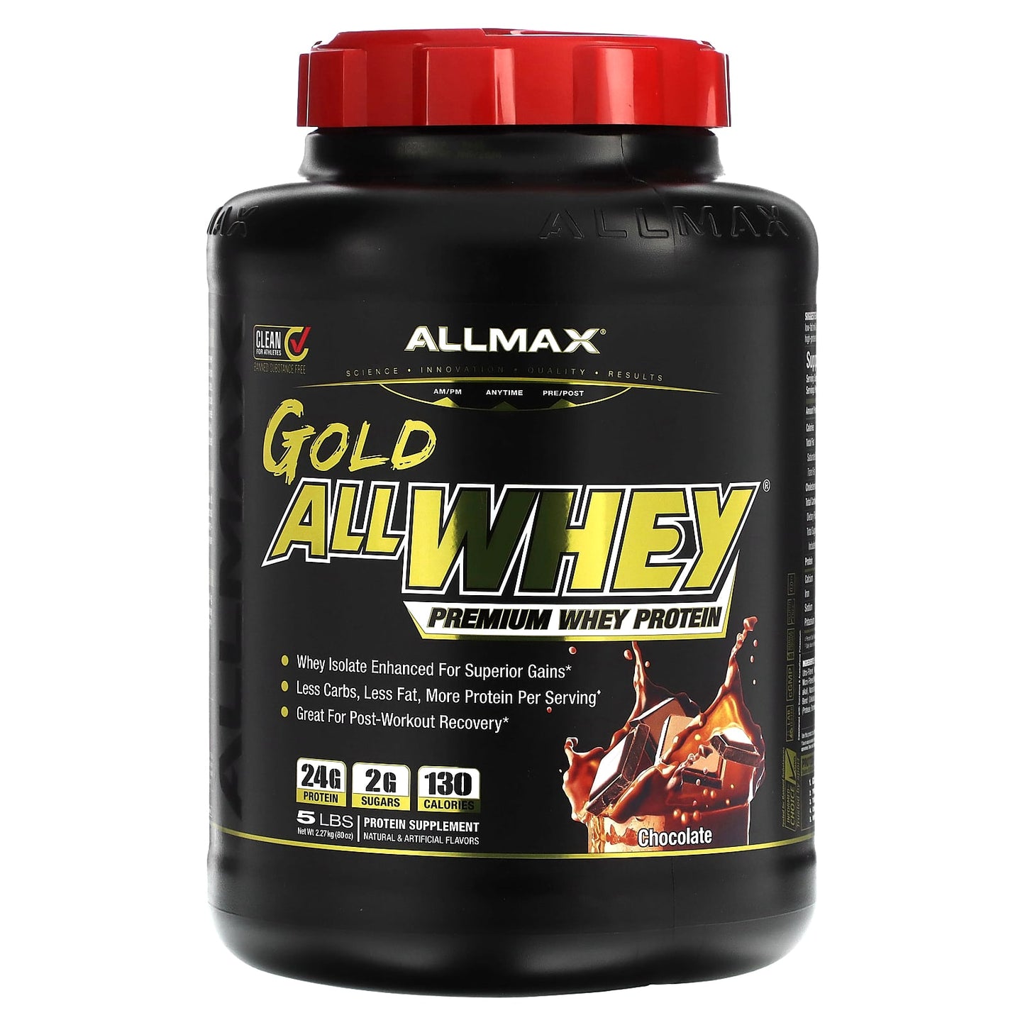 Premium GOLD ALLWHEY Whey Protein Powder for Lean Muscle Gains - Image 1