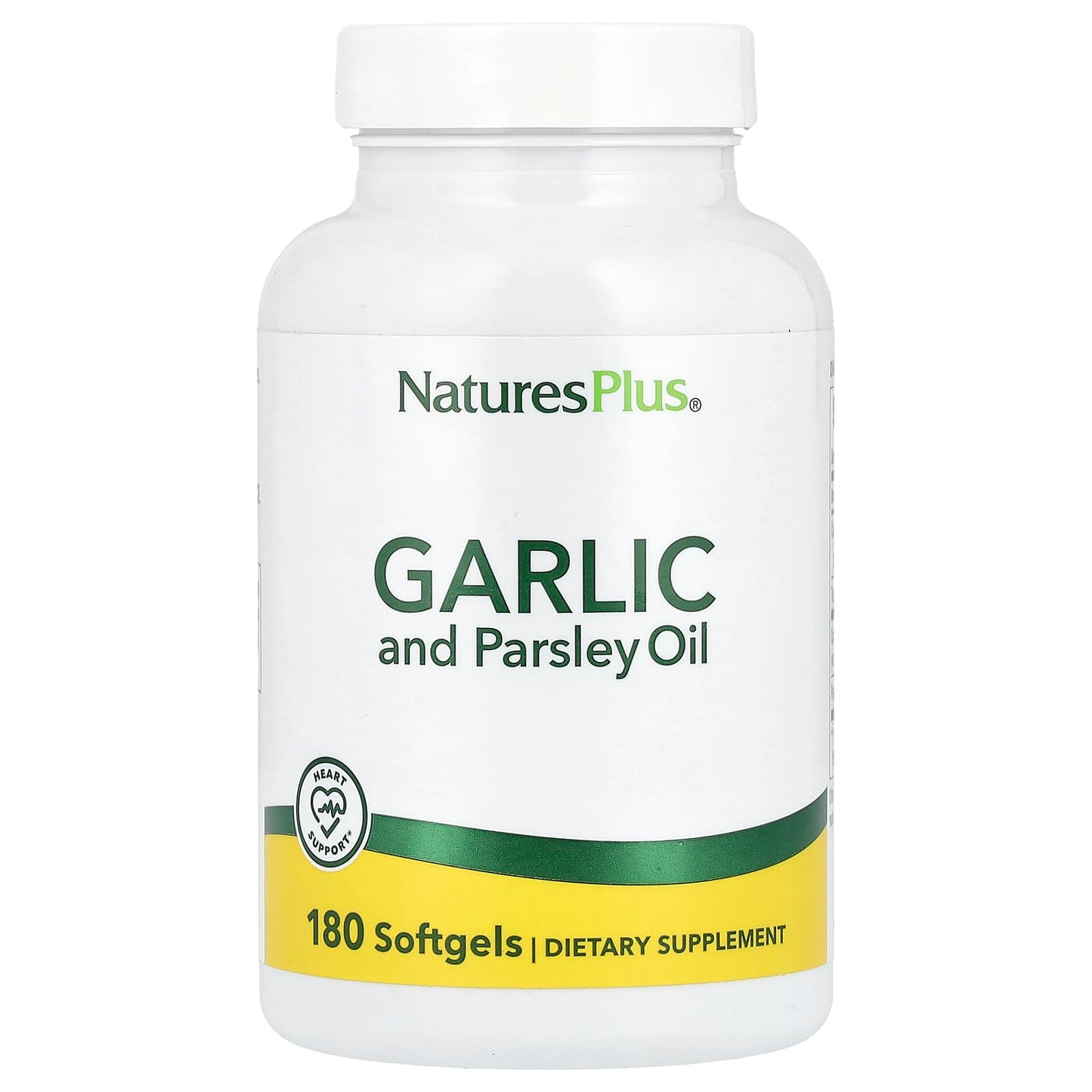 NaturesPlus, Garlic and Parsley Oil, 180 Softgels - Image 1