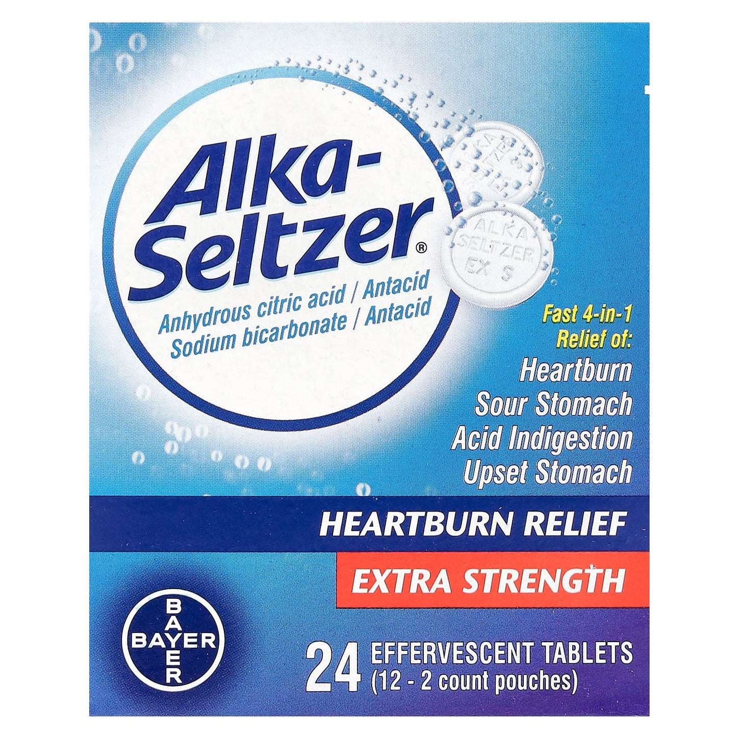 Alka-Seltzer Extra Strength Heartburn Relief Tablets - Image 1
