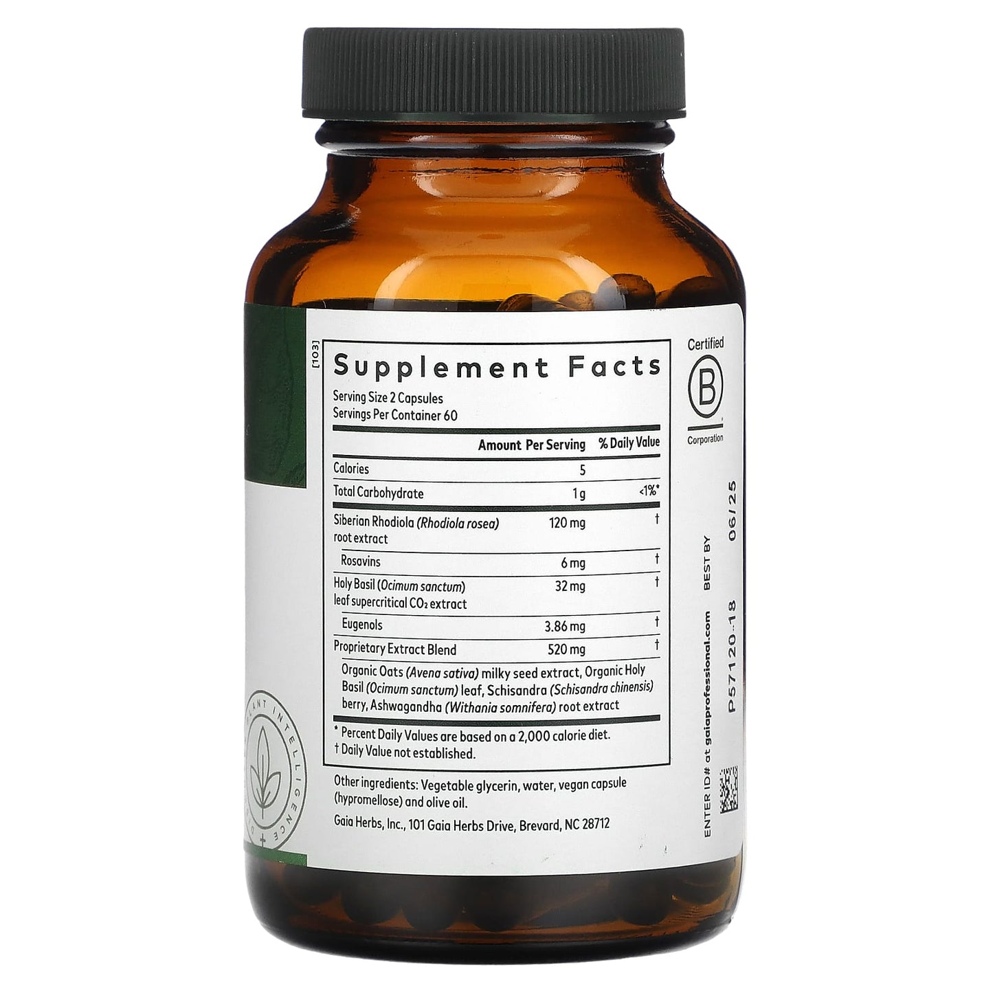 Daytime HPA Stress Support Supplement by Gaia Herbs - Image 2