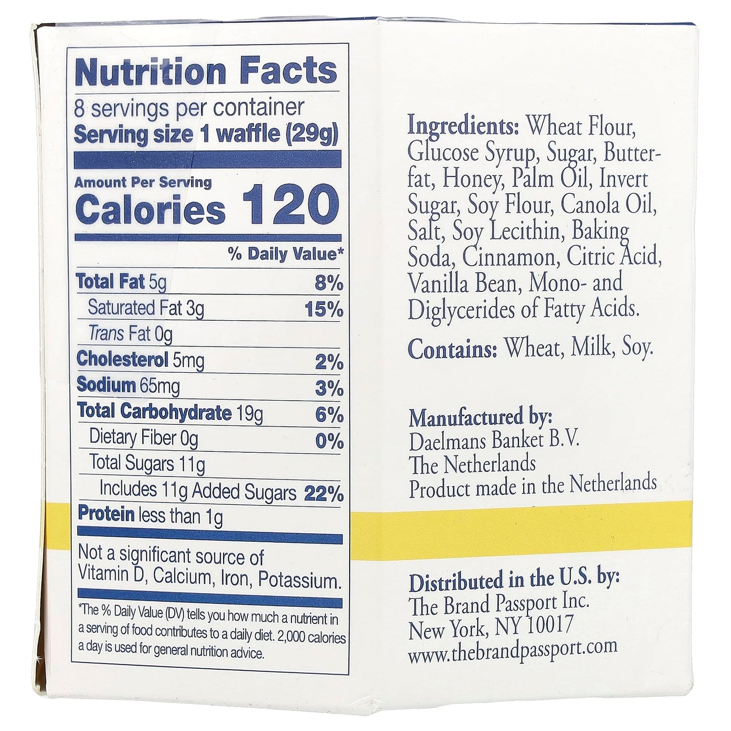 Daelmans, Stroopwafels, Honey, 8 Waffles, 8.11 oz (230 g)