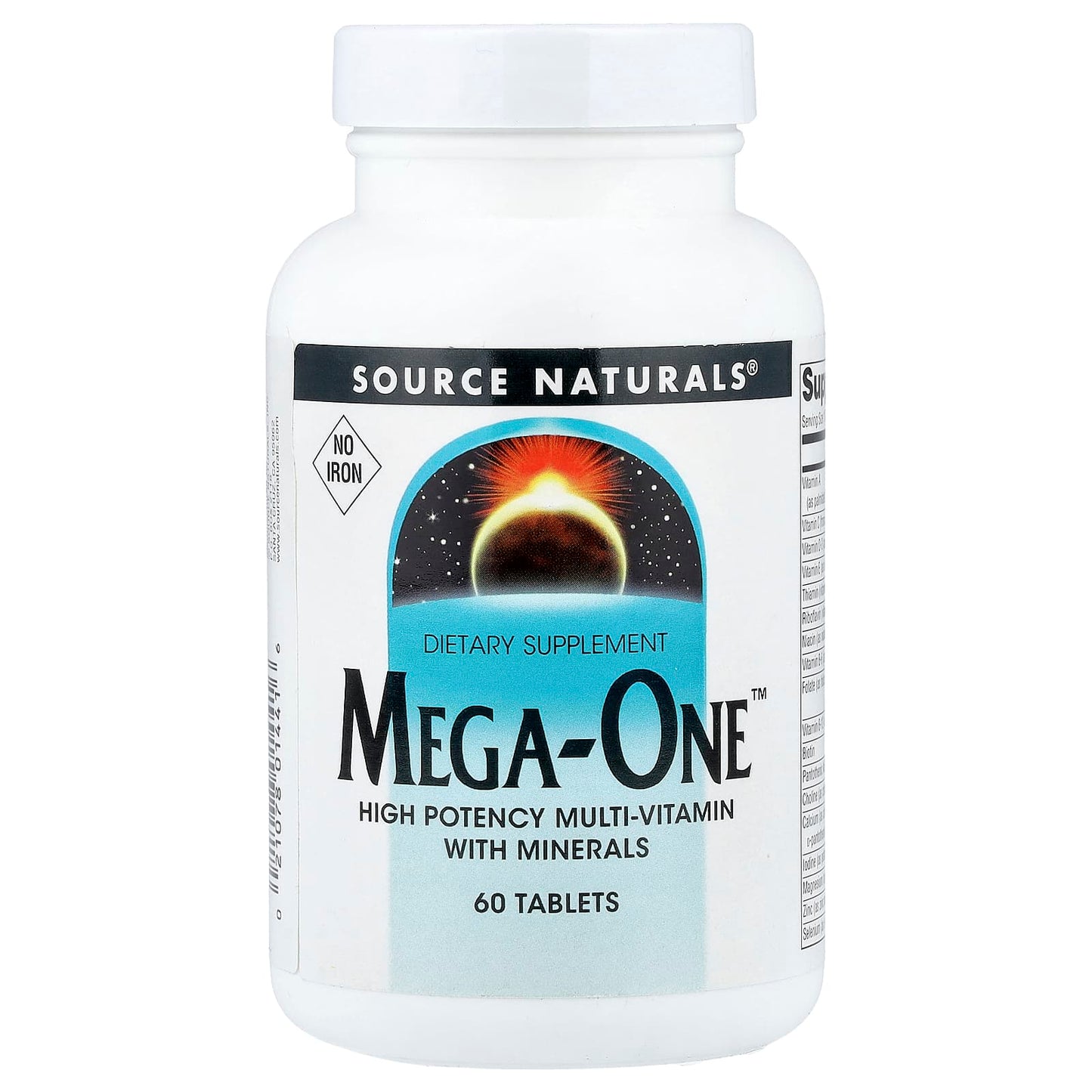 Source Naturals, Mega-One™, No Iron, 60 Tablets - Image 1