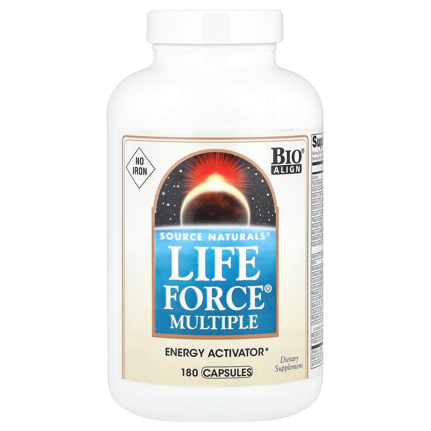 Source Naturals, Life Force® Multiple, No Iron, 180 Capsules - Image 1