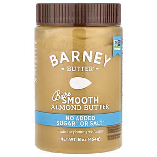 Barney Butter Bare Almond Butter Smooth 16 oz Keto Certified