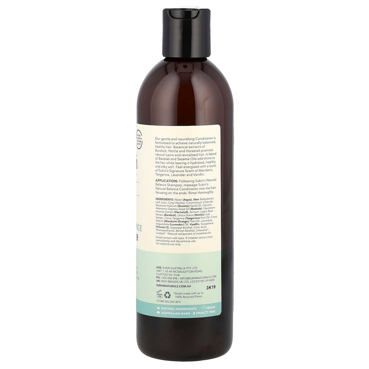 Sukin, Natural Balance Conditioner, Normal Hair, 16.91 fl oz (500 ml) - Image 2