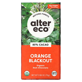 Dark Chocolate Bar with Clean Ingredients, Organic & Fair Trade