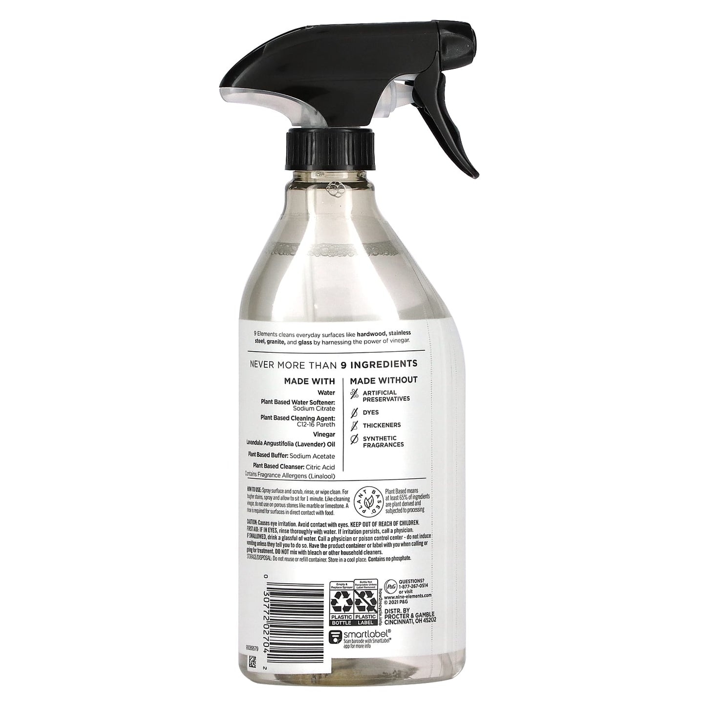 Lavender Multi-Purpose Cleaner by 9 Elements - 18 fl oz (532 ml) - Image 2