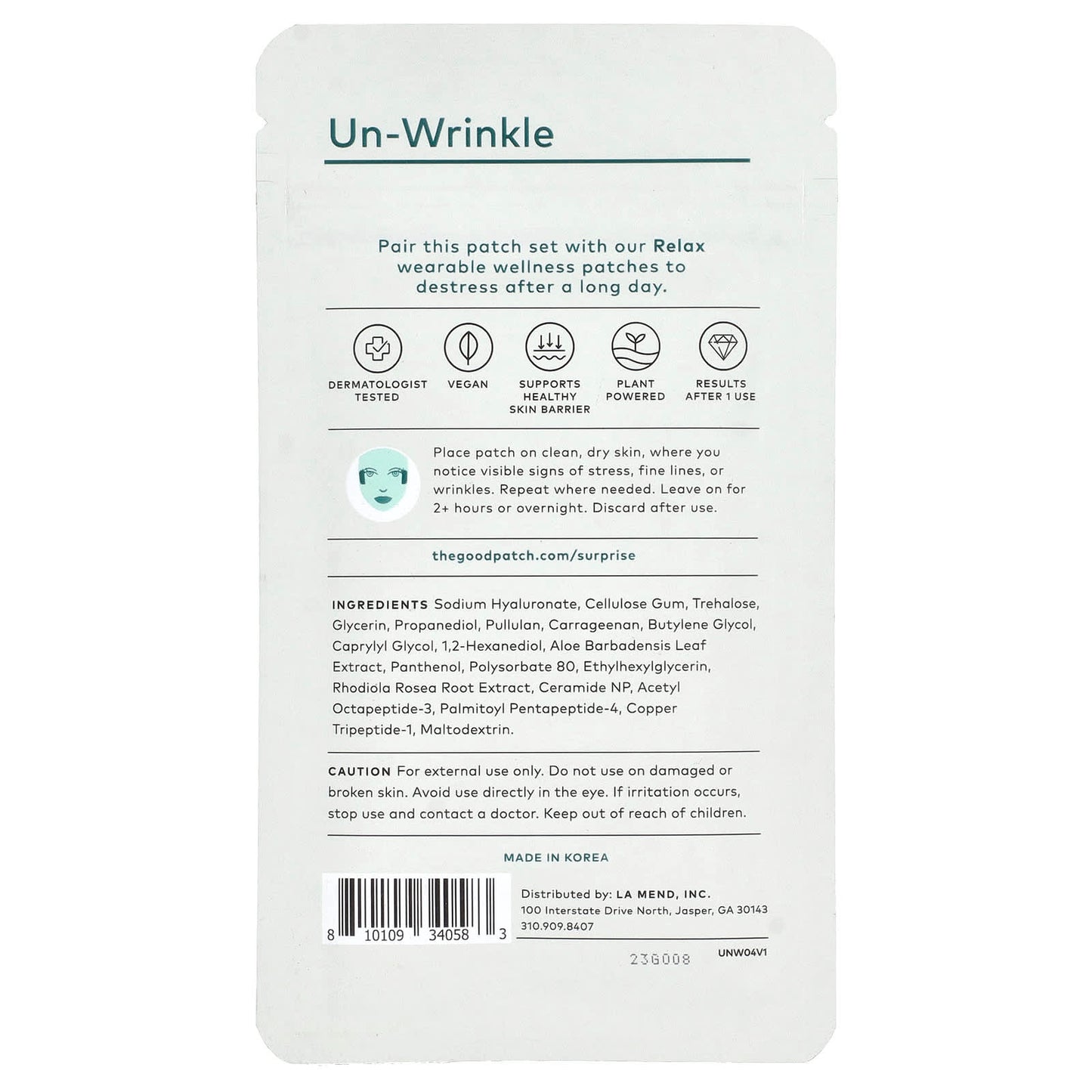 The Good Patch, Un-Wrinkle, 4 Patches - Image 2