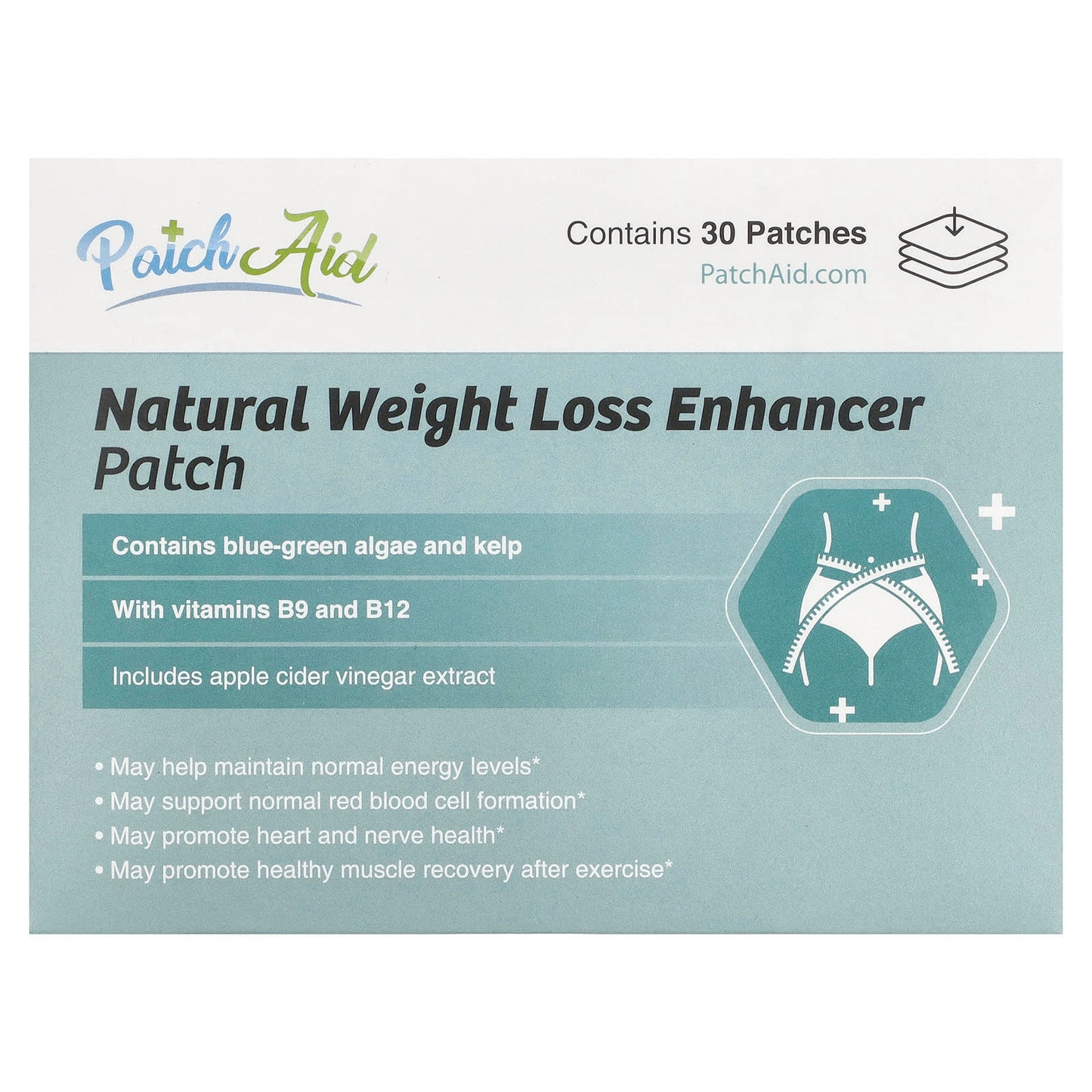 PatchAid, Natural Weight Loss Enhancer Patch , 30 Patches - Image 1