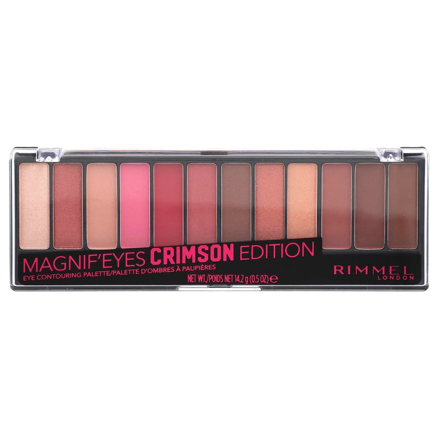 Rimmel London, Magnif'Eyes, Eye Contouring Palette, 007 Crimson Edition, 0.5 oz (14.2 g) - Image 1