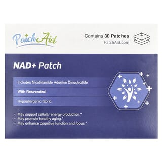 Maximize Energy with PatchAid NAD+ Patch, 30 Patches