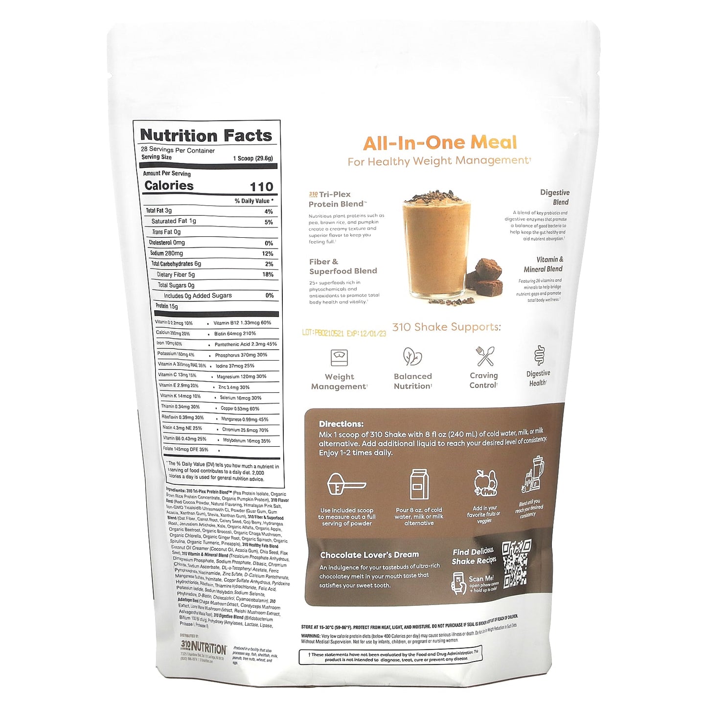 All-In-One Meal Shake for Weight Management | Chocolate Bliss - Image 2
