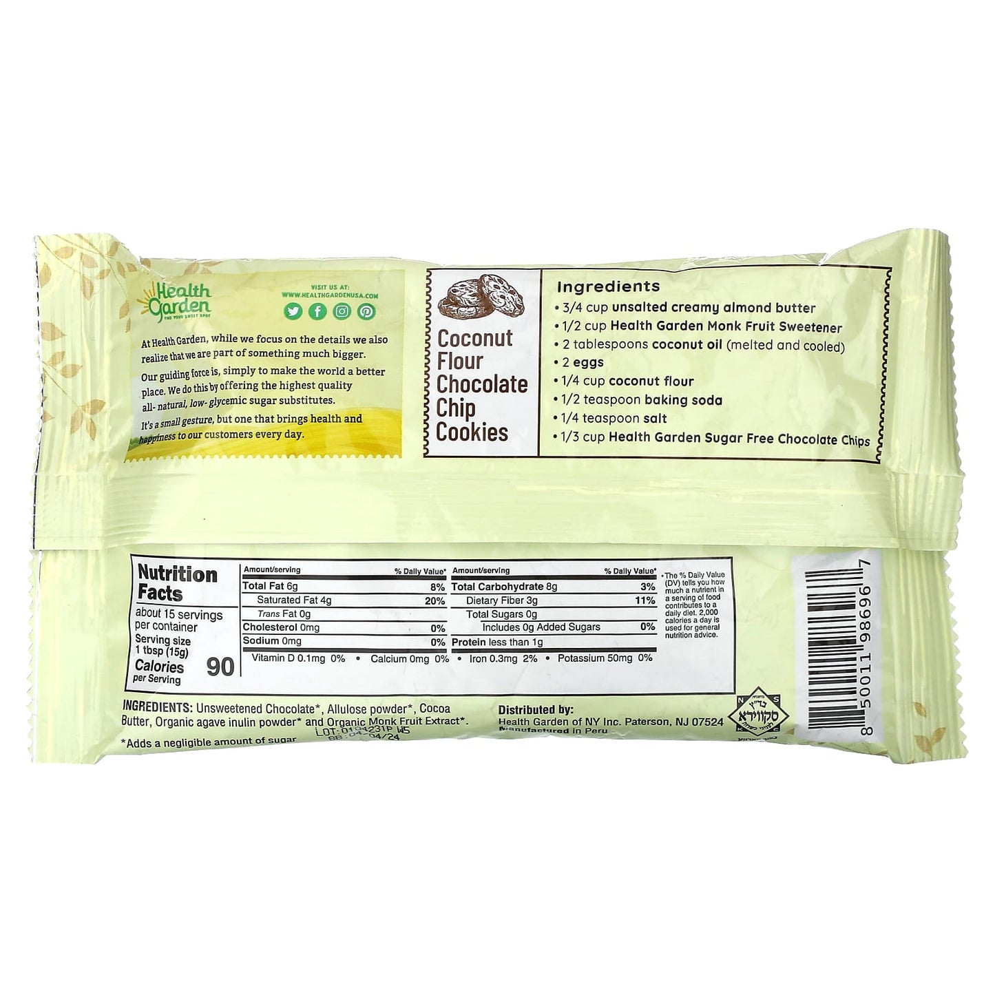 Sugar-Free Chocolate Chips by Health Garden - Keto Certified, Vegan - Image 2