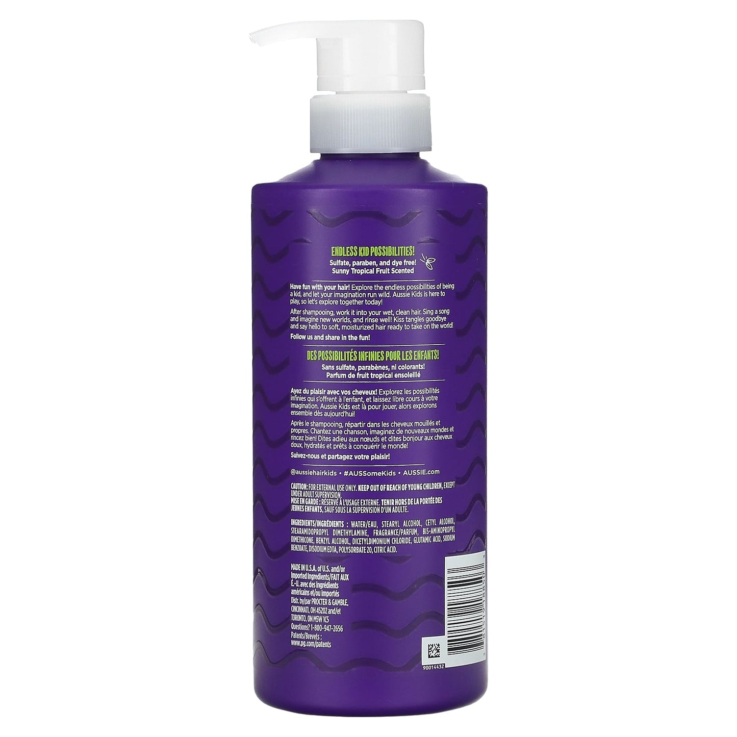 Aussie Kids Moist Conditioner - 16 fl oz (475 ml) - Hydrating Hair Care - Image 2