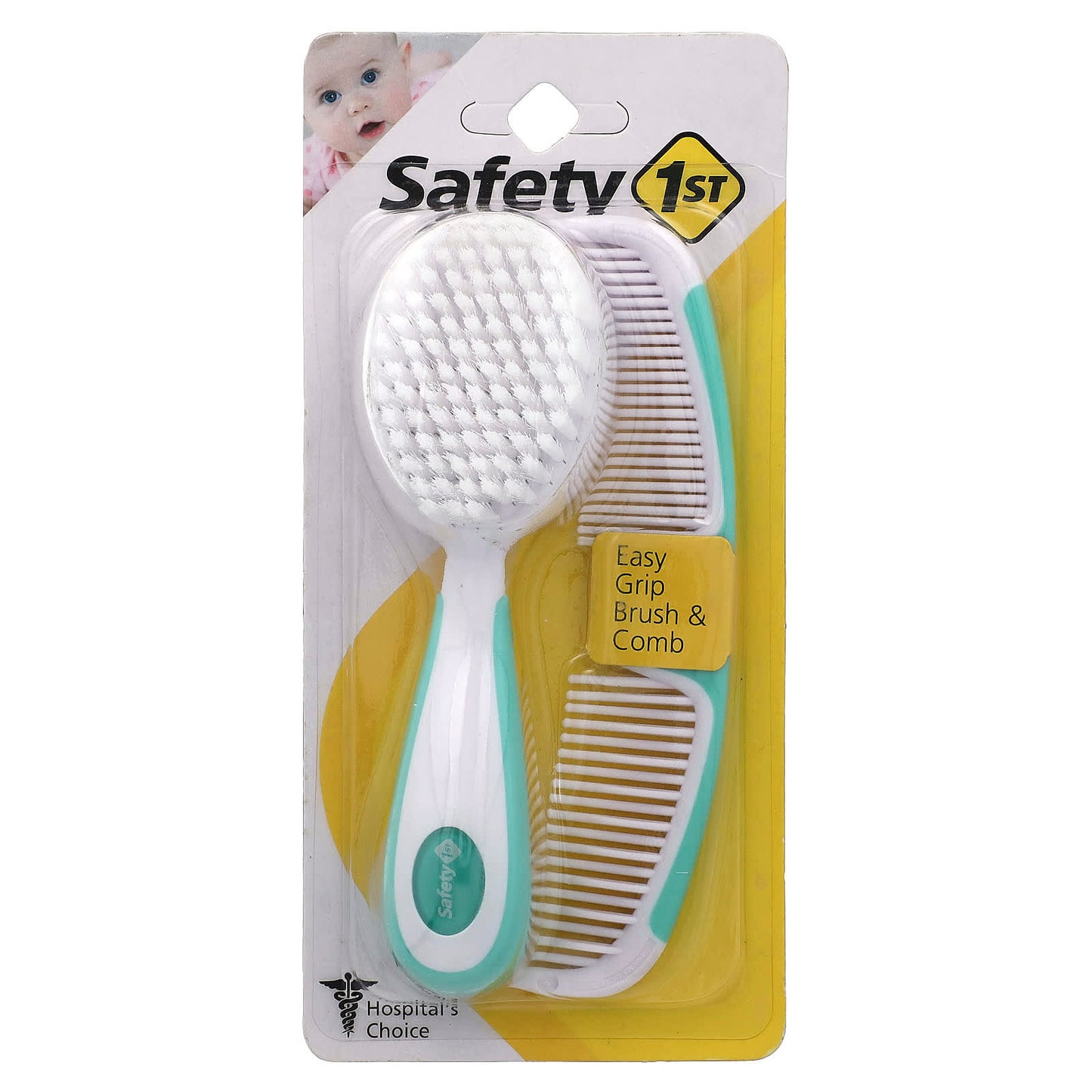 Safety 1st, Easy Grip Brush & Comb, 2 Pieces - Image 1