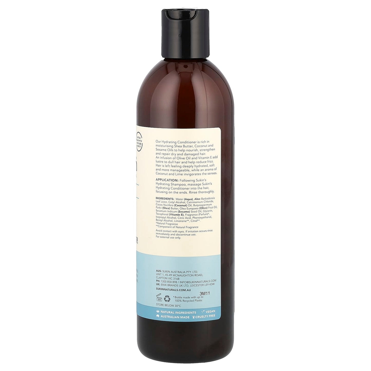Sukin, Hydrating Conditioner, Dry & Damaged Hair, 16.9 fl oz (500 ml) - Image 2