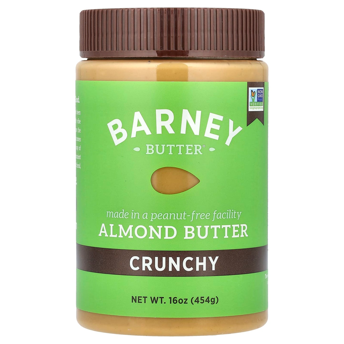 Crunchy Almond Butter by Barney Butter, 16 oz, Non-GMO, Gluten-Free - Image 1