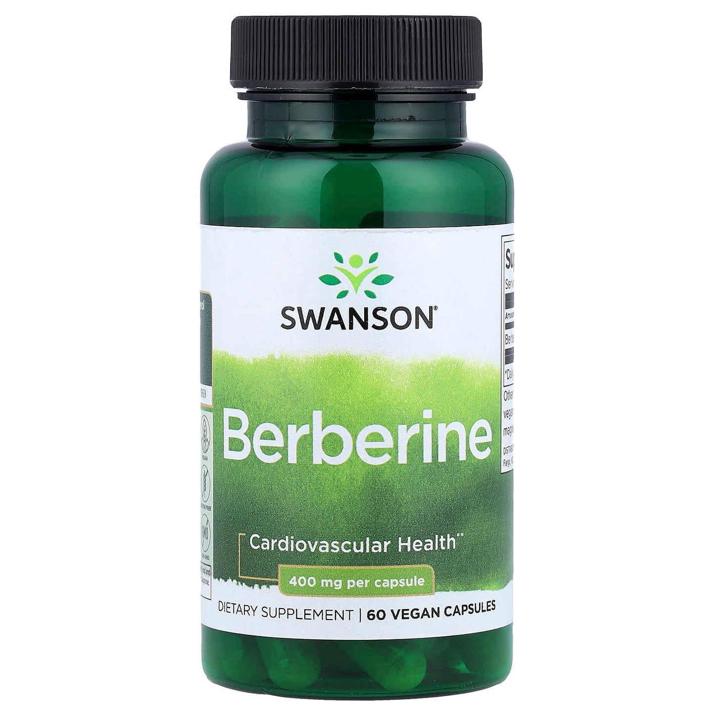 Swanson, Berberine, 400 mg, 60 Vegan Capsules - Image 1