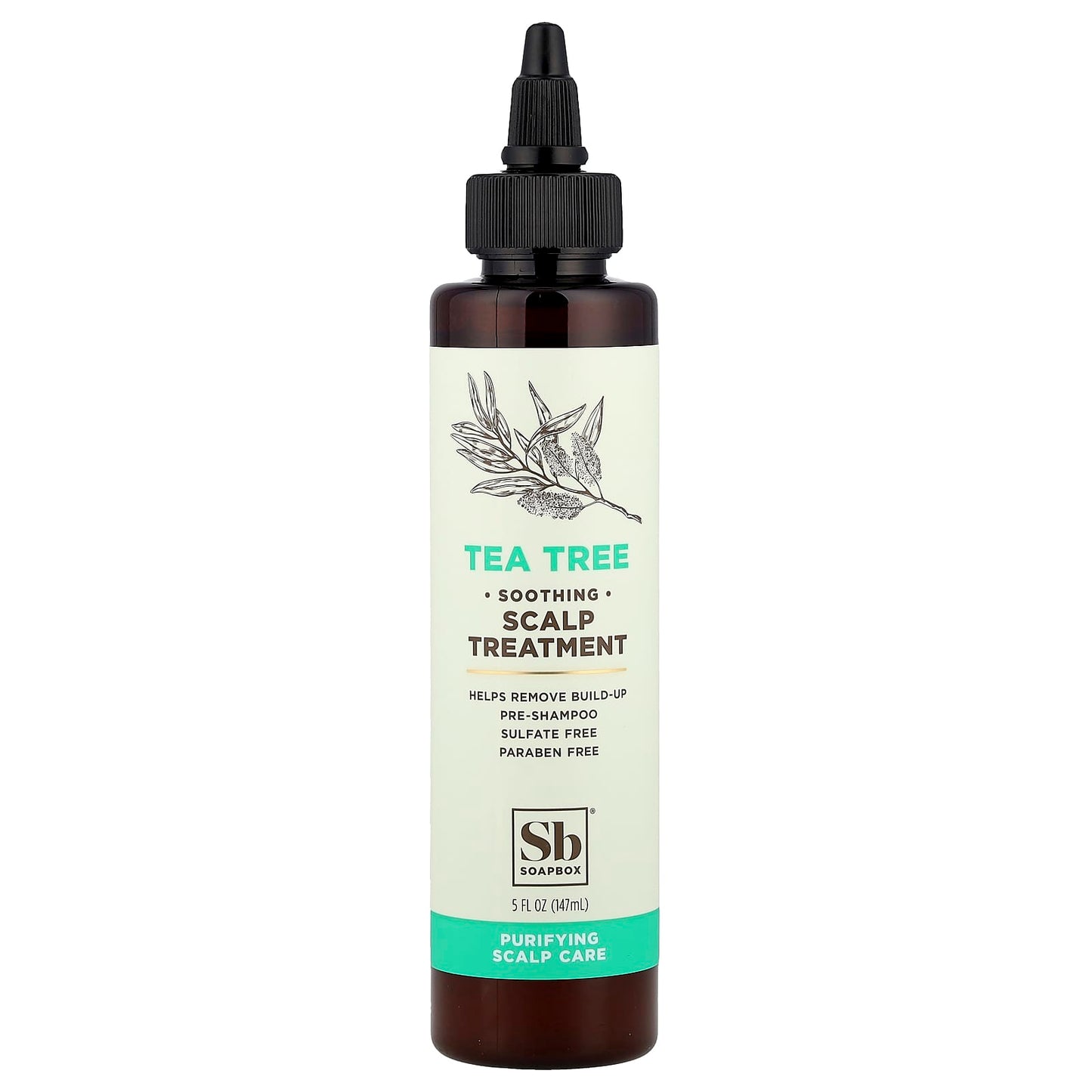 Soapbox, Soothing Scalp Treatment, Tea Tree, 5 fl oz (147 ml) - Image 1