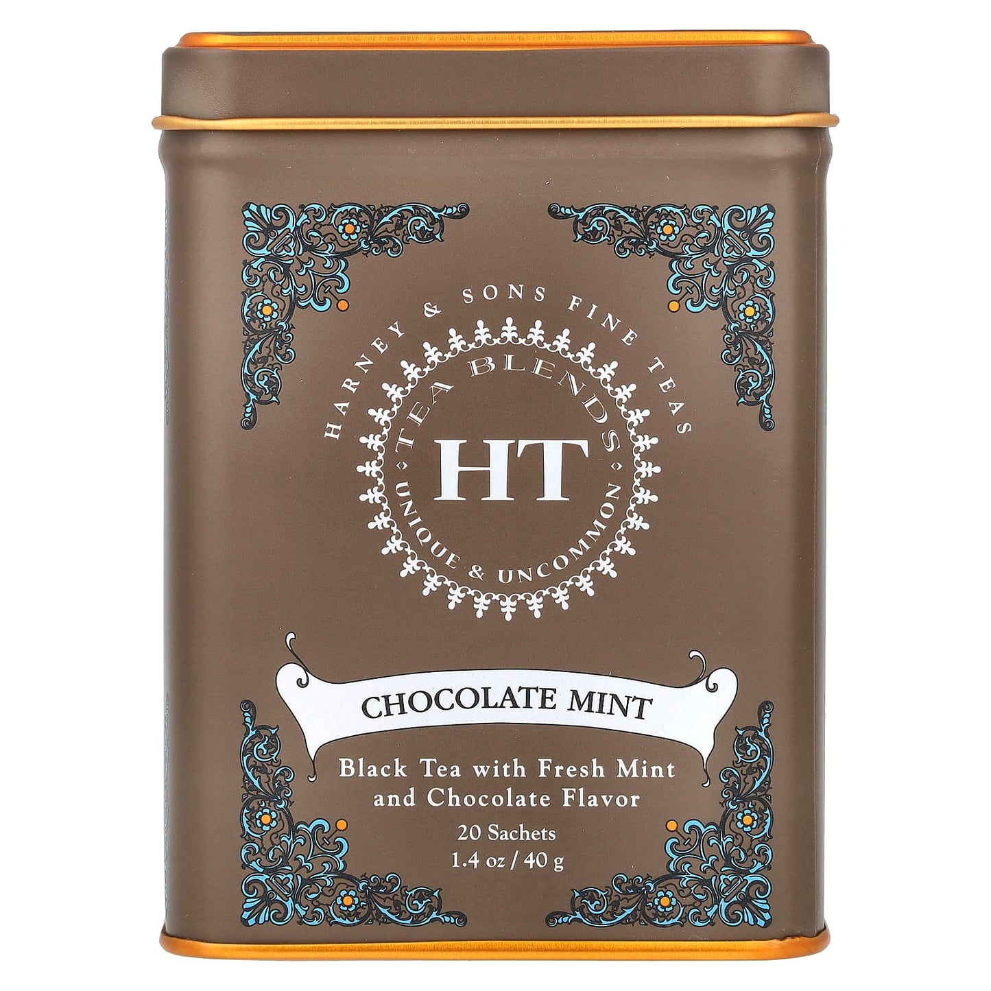 Harney & Sons HT Tea Blends - Chocolate Mint, 20 Sachets - Image 1
