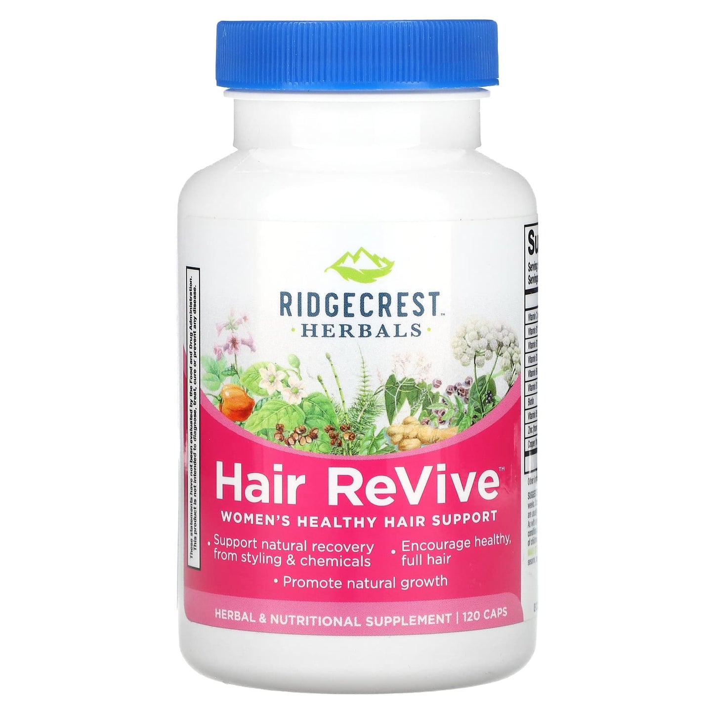 RidgeCrest Herbals, Hair ReVive, 120 Caps - Image 1