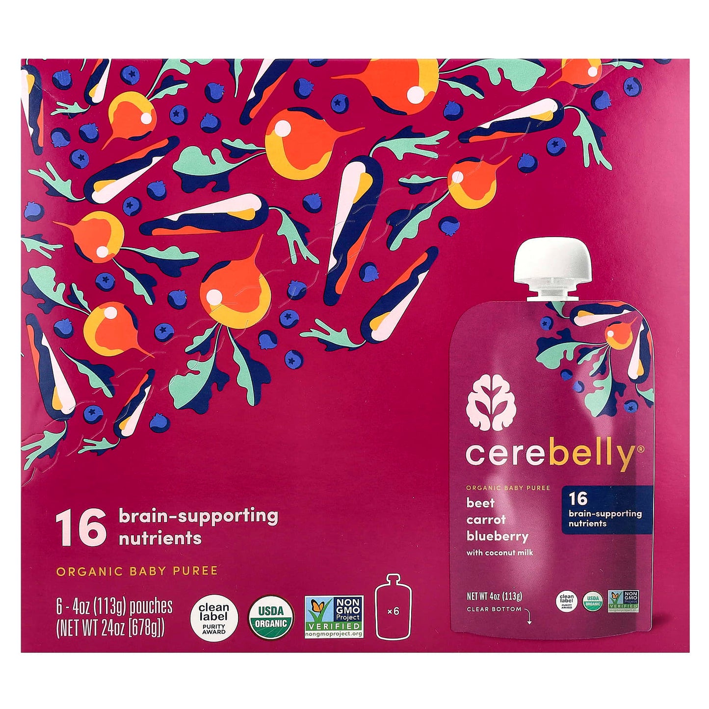 Organic Baby Puree with Brain-Supporting Nutrients - Cerebelly - Image 1