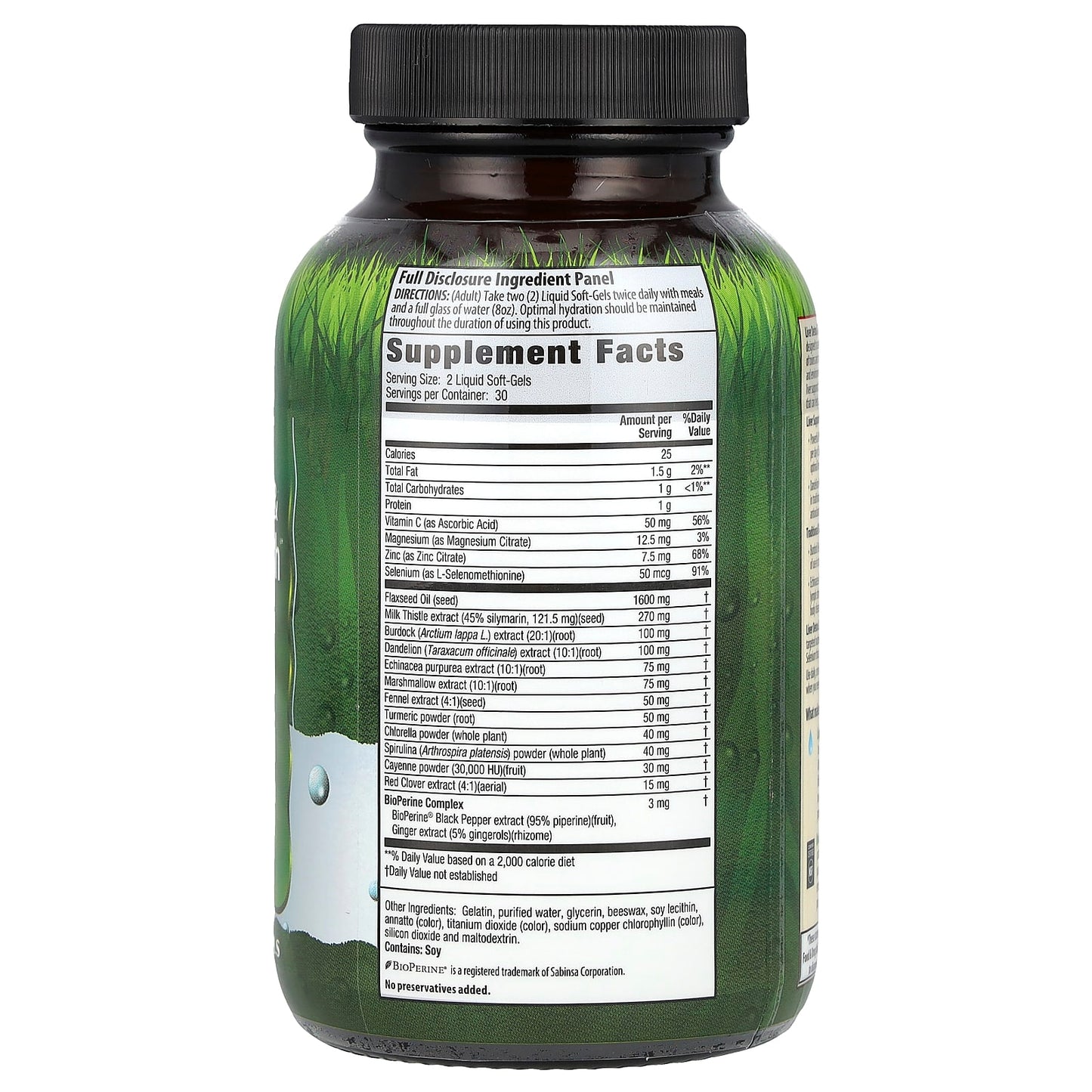 Irwin Naturals Liver Detox & Blood Refresh Liquid Soft-Gels 60 Count - Image 2