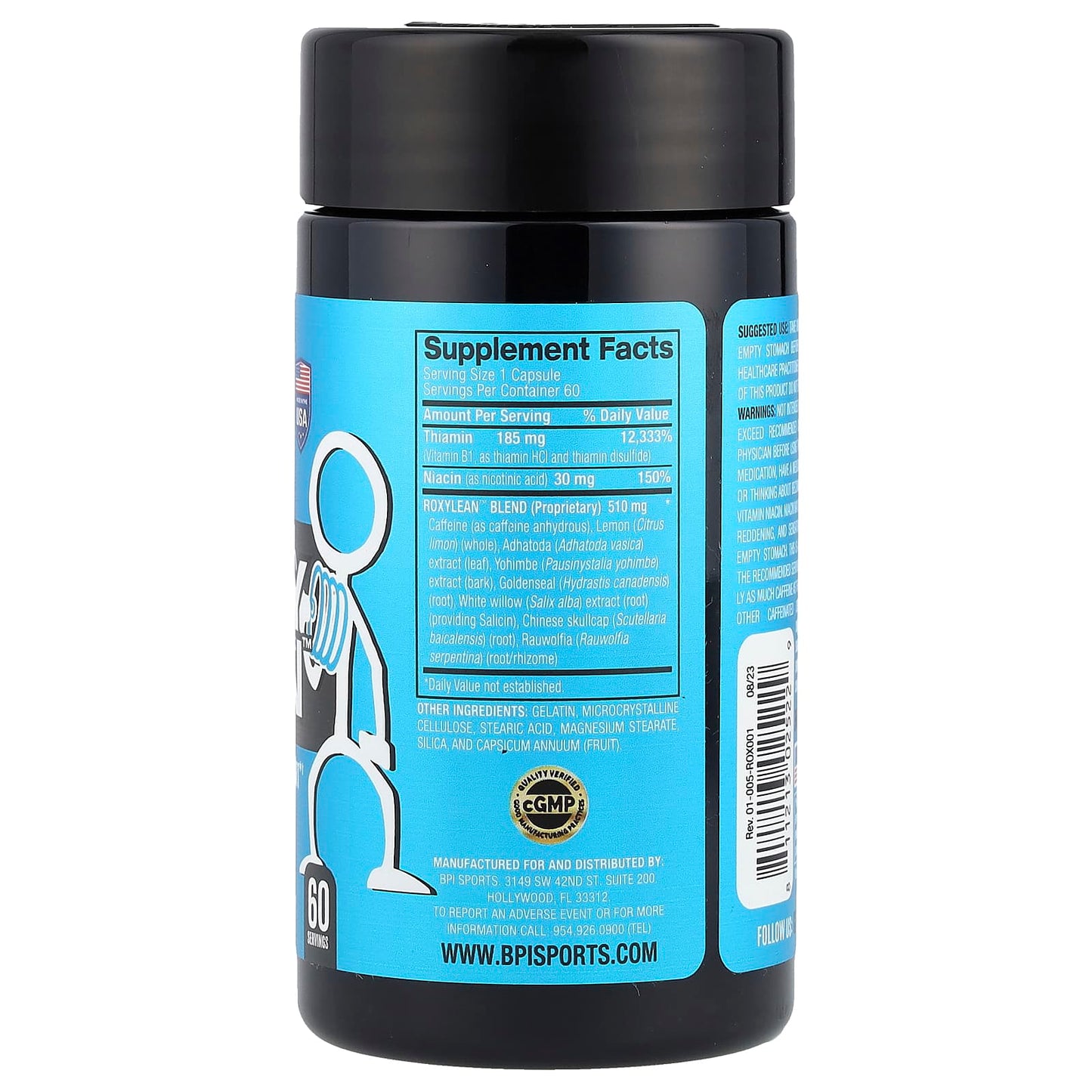 BPI Sports RoxyLean Fat Burner & Thermogenic Supplement, 60 Capsules - Image 2