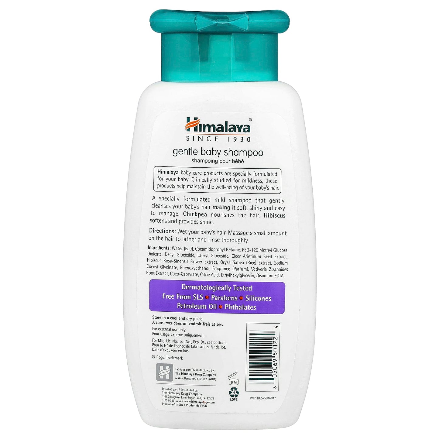 Gentle Baby Shampoo by Himalaya - No Tears, Vegan Formula - Image 2