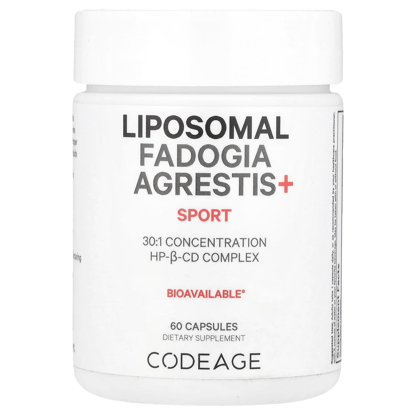 Codeage Liposomal Fadogia Agrestis+ 30:1 Extract 60 Capsules - Image 1