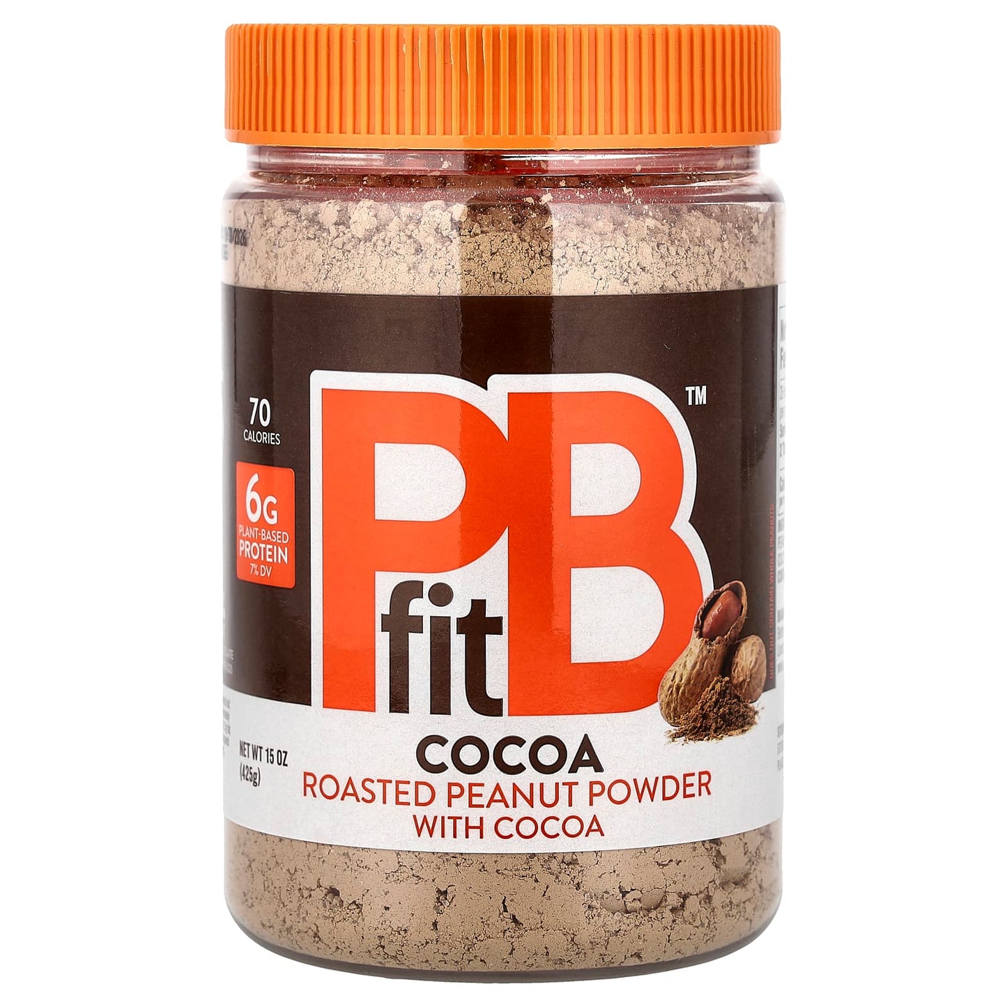 PBfit, Peanut Butter Powder, Chocolate, 15 oz (425 g) - Image 1