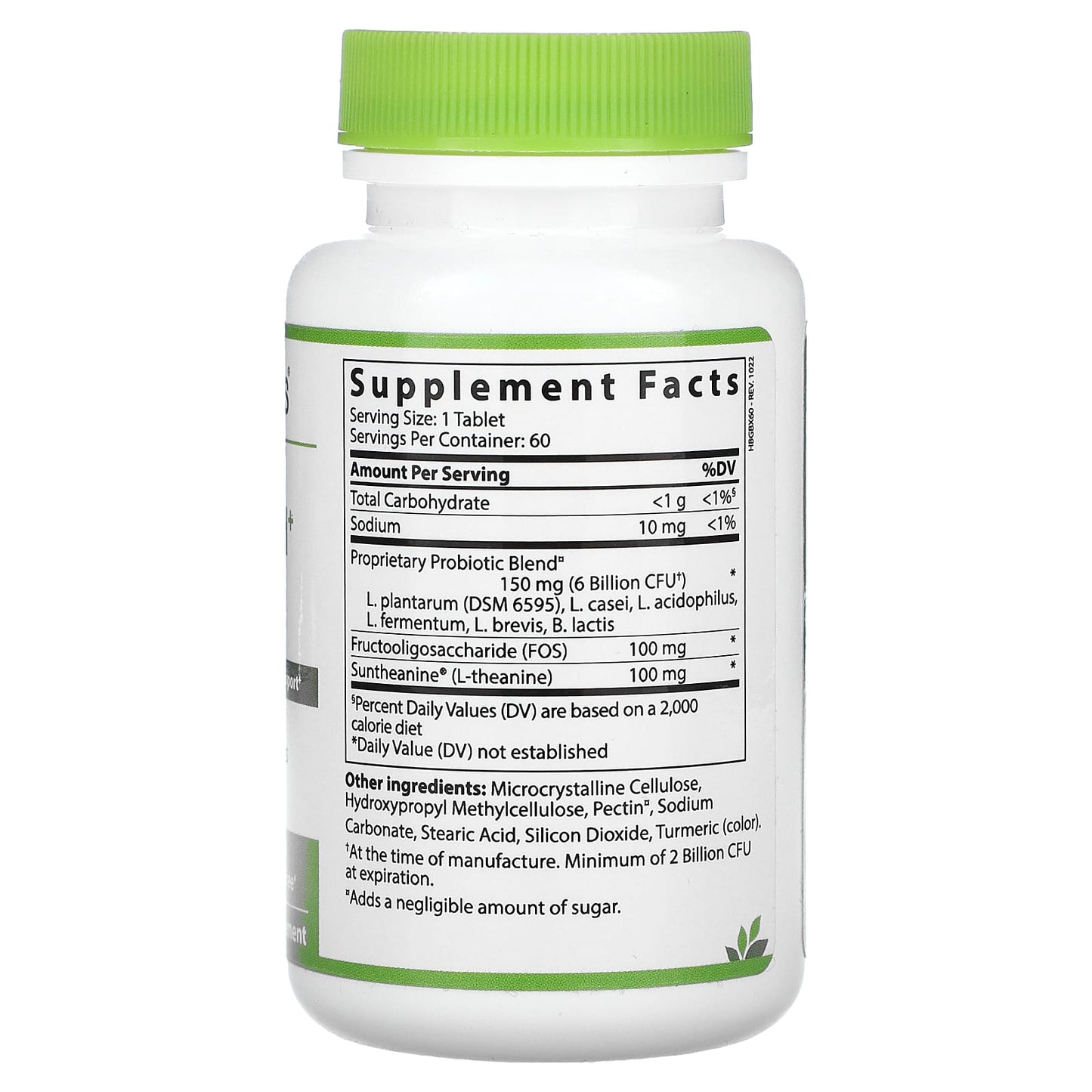 Pro-Mood with L-Theanine & 6 Billion CFU, Time-Release Probiotic Tablets - Image 2