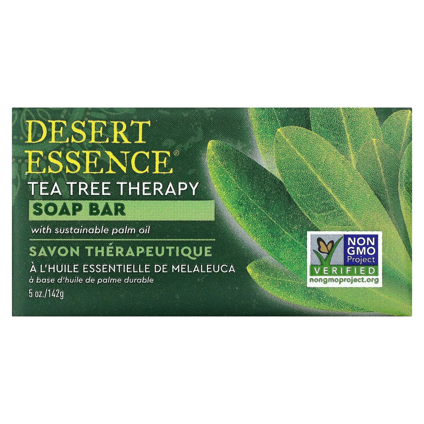 Tea Tree Therapy Soap Bar by Desert Essence - Sensitive Skin Friendly - Image 1