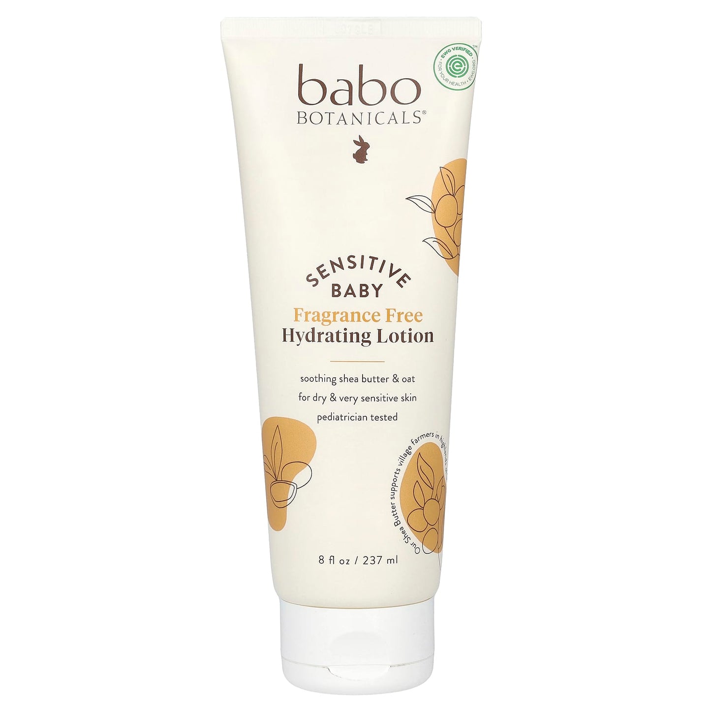 Fragrance-Free Baby Lotion for Sensitive Skin by Babo Botanicals - Image 1