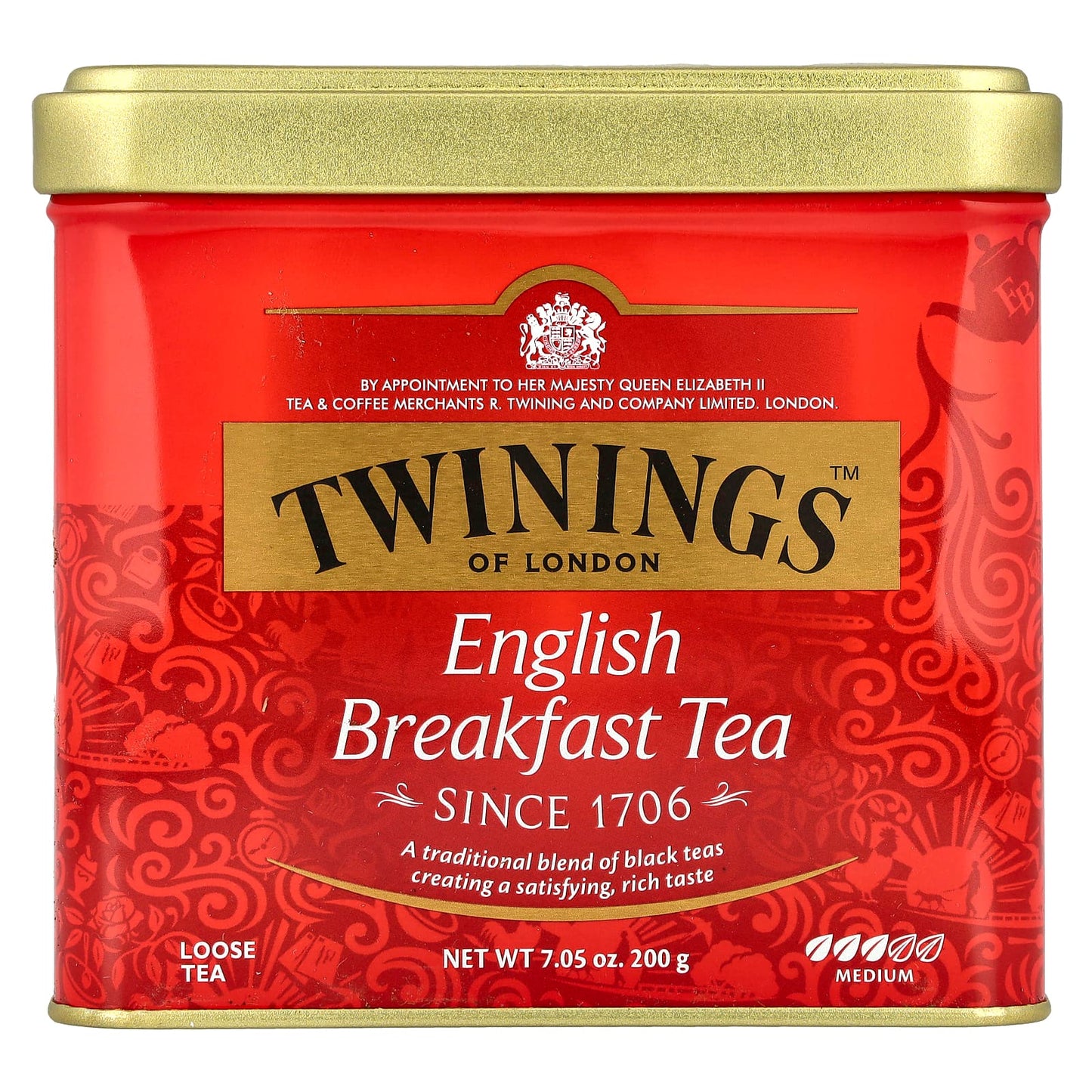 Twinings, English Breakfast Tea, Loose, 7.05 oz (200 g) - Image 1