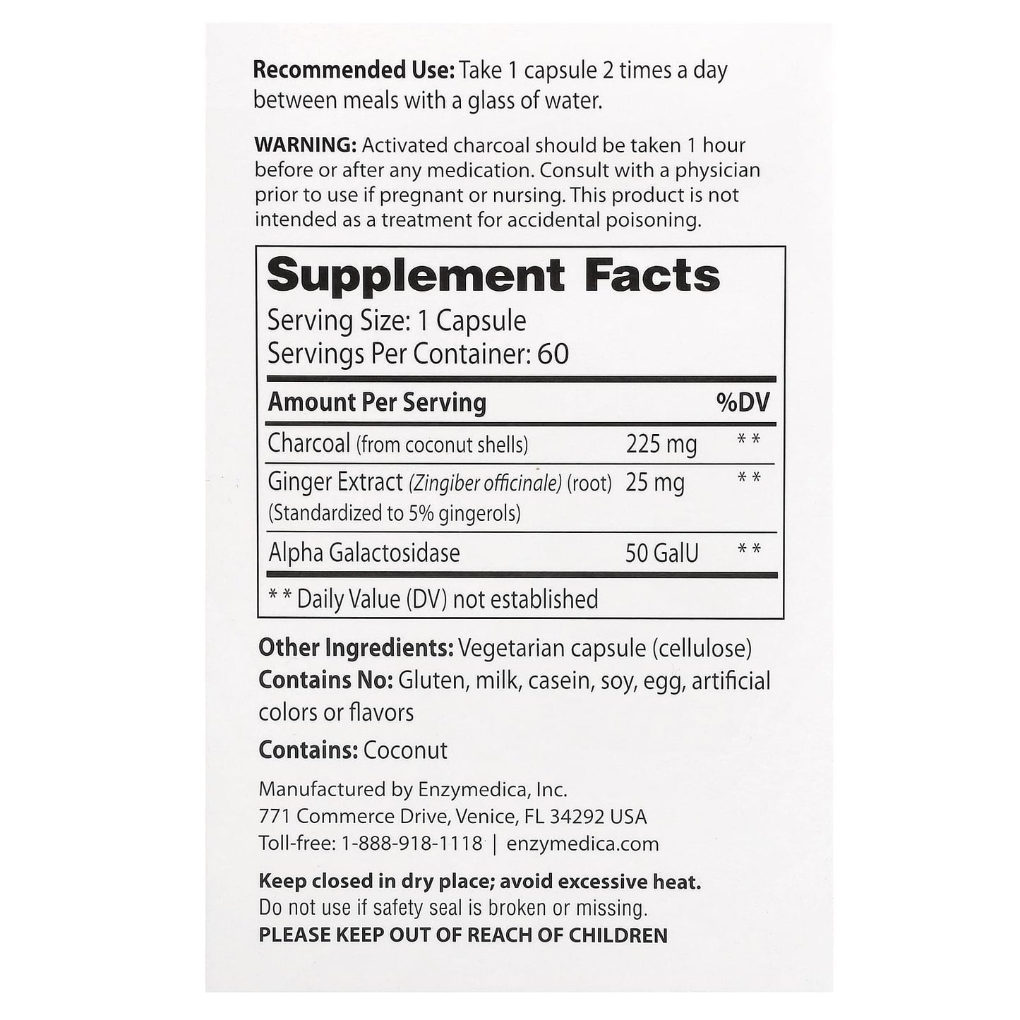 Detoxify Naturally with Enzymedica's Purify Activated Charcoal Plus - Image 2