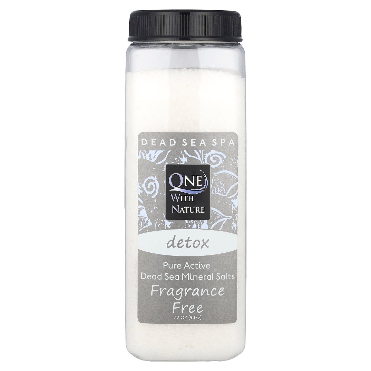One with Nature, Dead Sea Spa, Mineral Salts, Detox, Fragrance Free, 32 oz (907 g) - Image 1