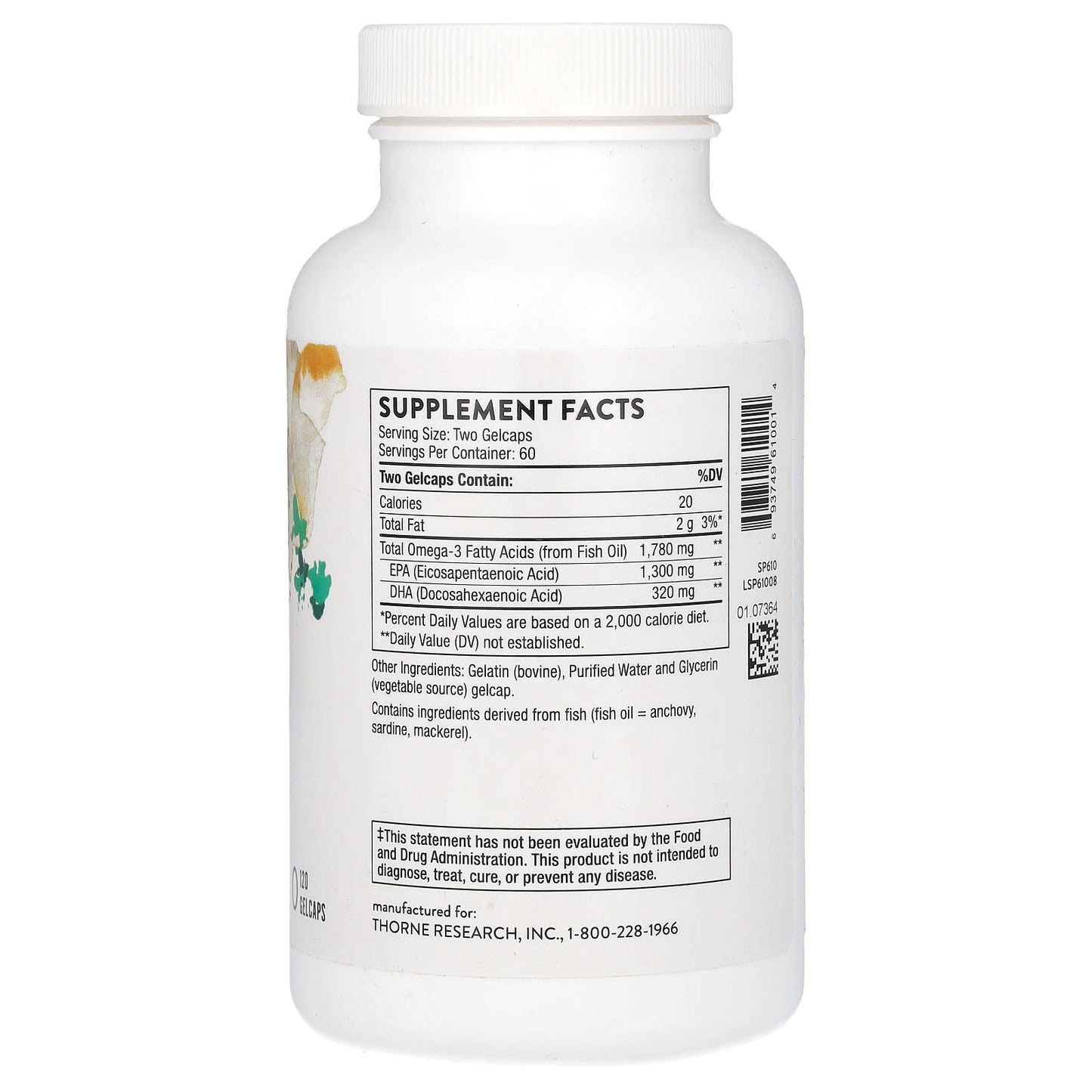 Thorne, Super EPA Pro, 120 Gelcaps - Image 2