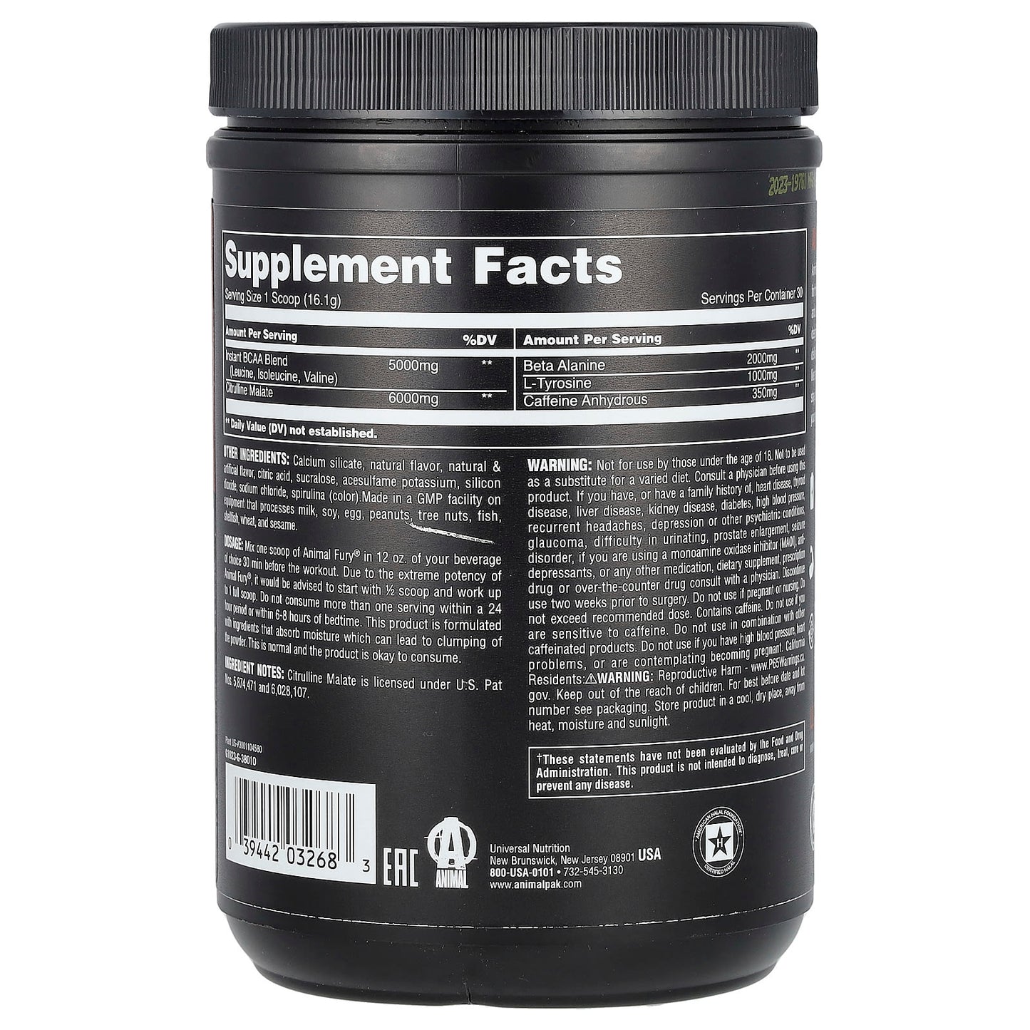Unlock Your Fitness Potential with Animal Fury Pre Workout Powder - Image 2