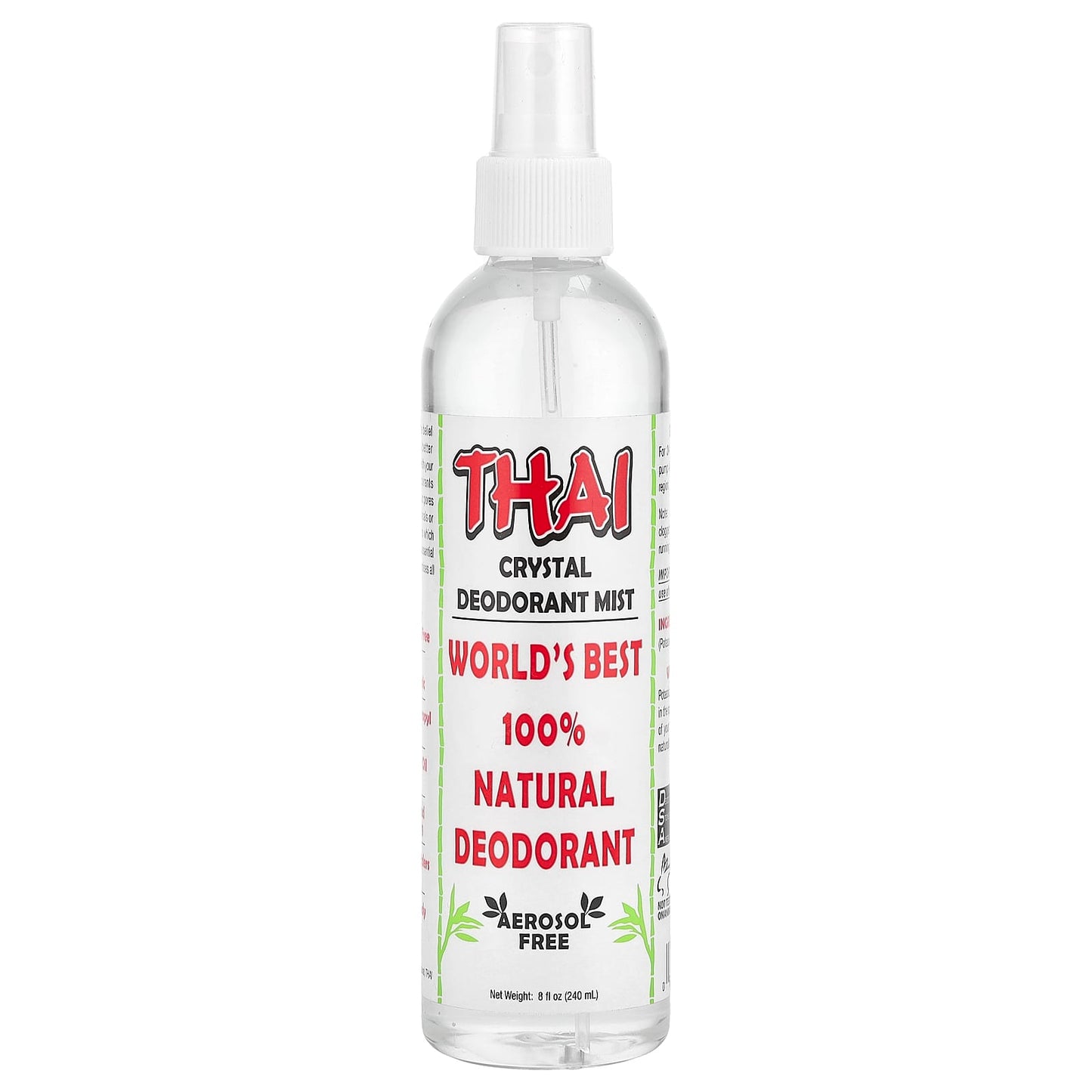 Thai Deodorant Stone, Crystal Deodorant Mist, 8 fl oz (240 ml) - Image 1