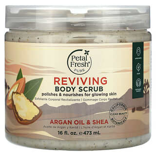 Revive Your Skin with Petal Fresh Argan Oil & Shea Body Scrub | 16 fl oz