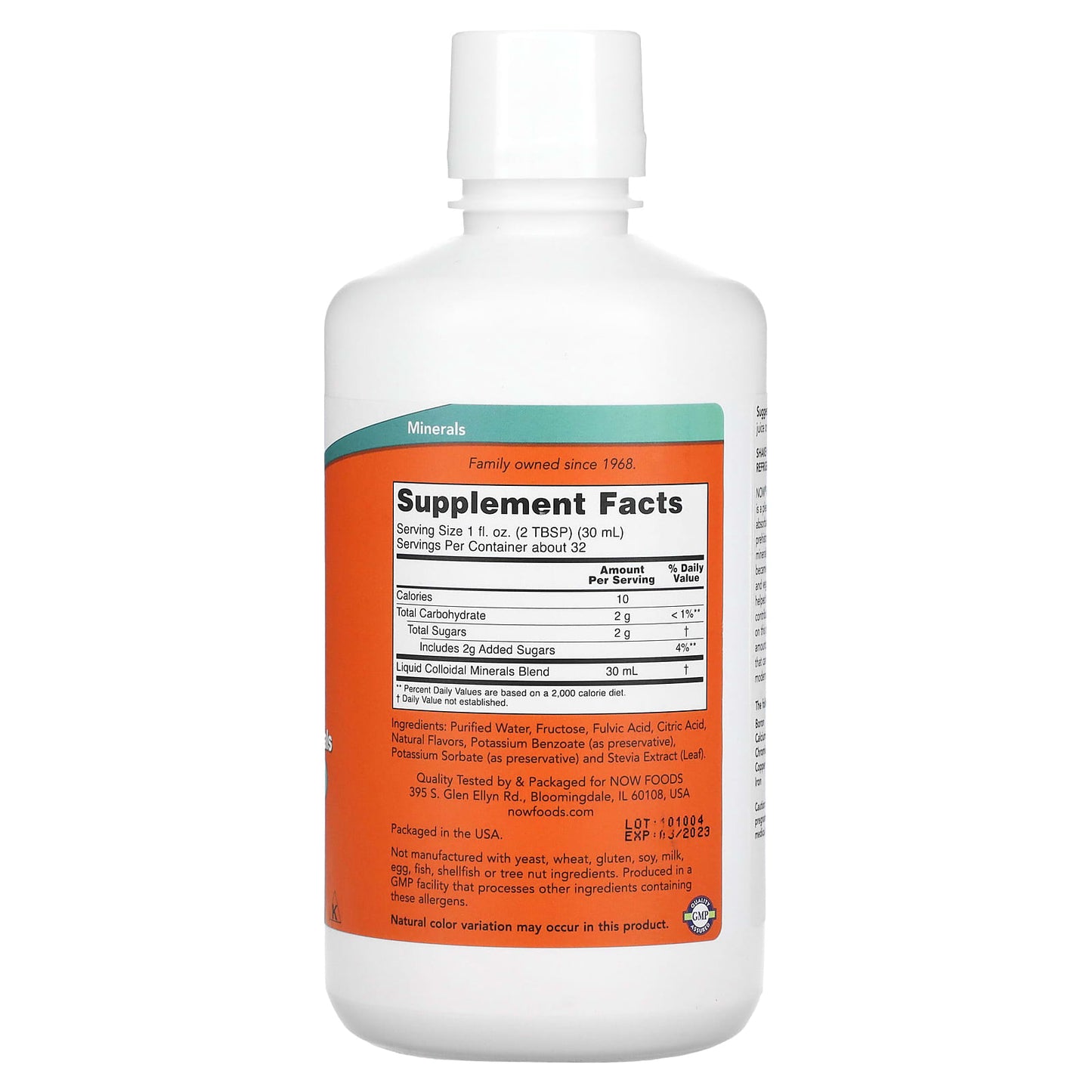 NOW Foods, Colloidal Minerals, Natural Raspberry , 32 fl oz (946 ml) - Image 2