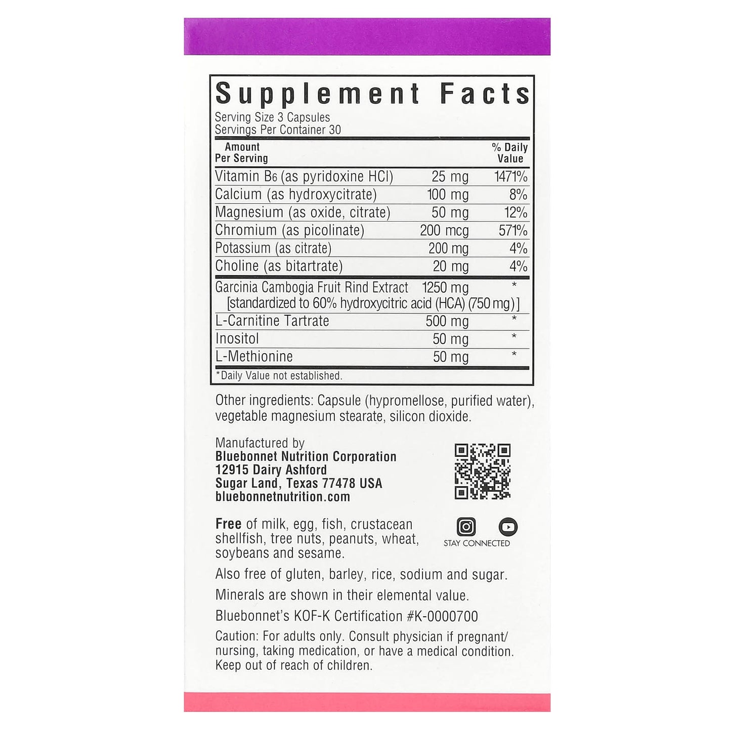 Bluebonnet Skinny Garcinia Garcinia Cambogia Weight Loss Supplement - Image 2