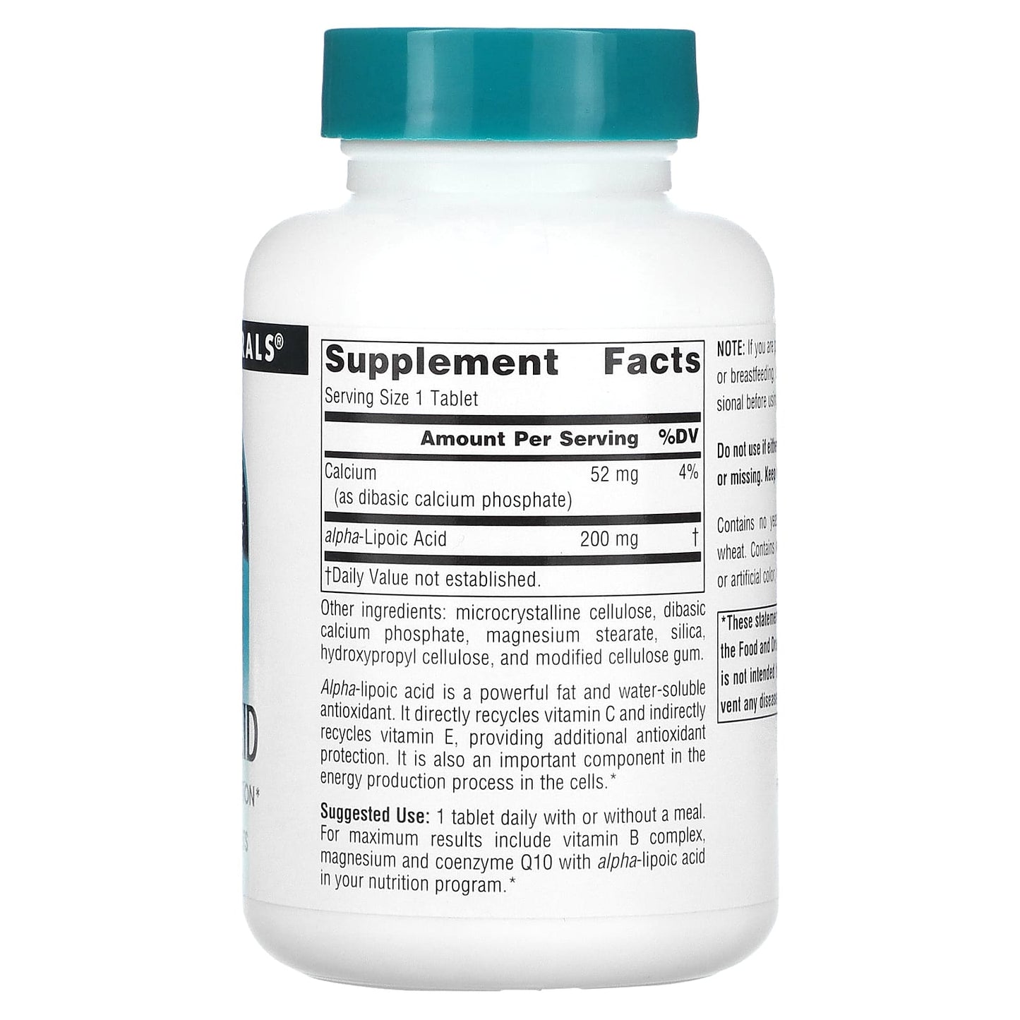 Source Naturals, Alpha Lipoic Acid, 120 Tablets - Image 2