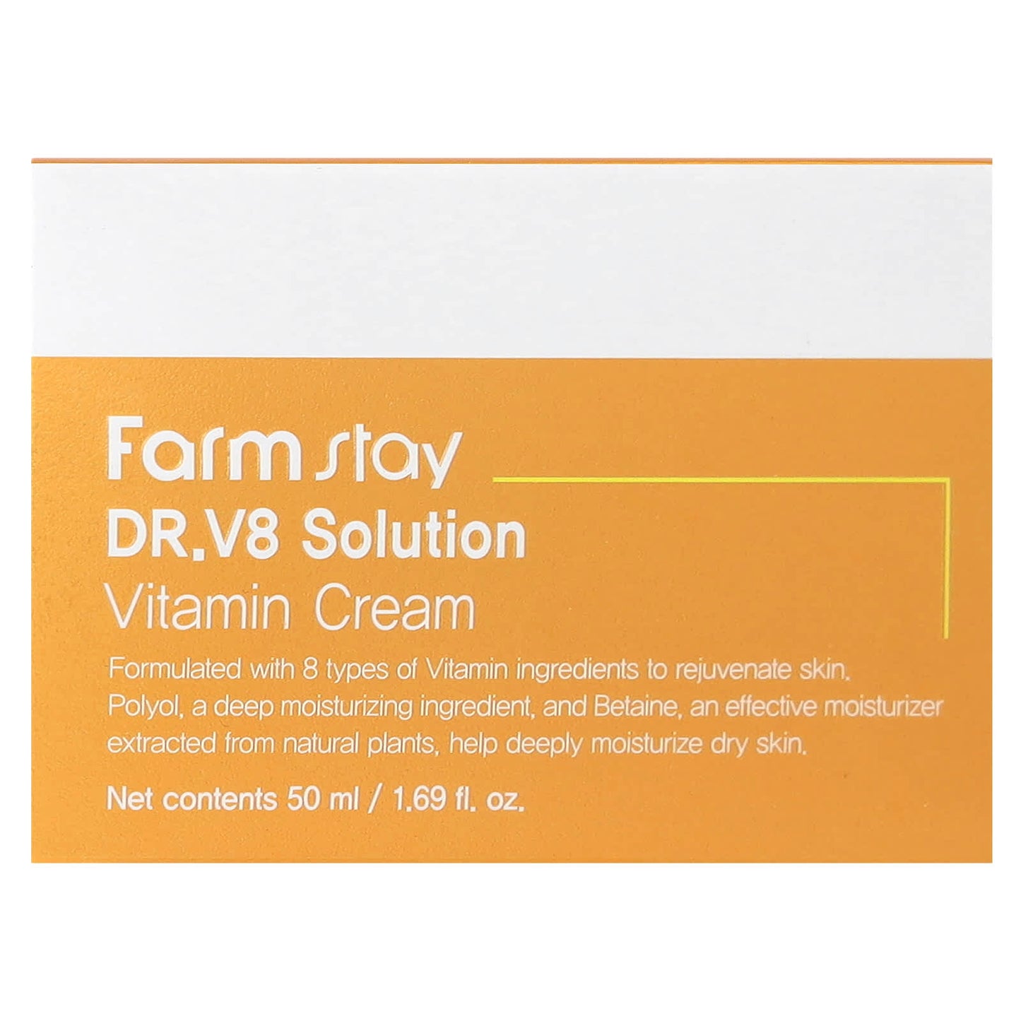 Farmstay Dr. V8 Solution Vitamin Cream, 50ml, Anti-Wrinkle & Brightening Skin Care - Image 2
