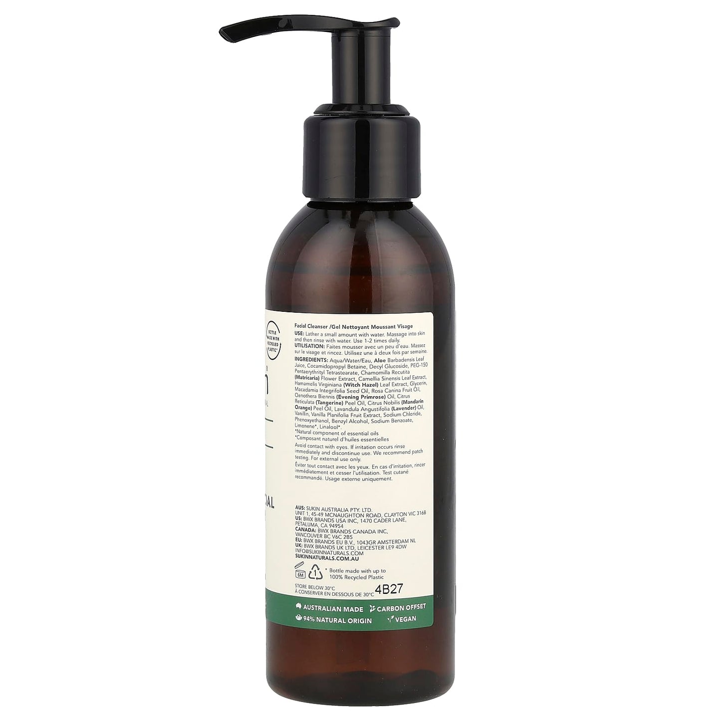 Sukin, Foaming Facial Cleanser, 4.23 fl oz (125 ml) - Image 2