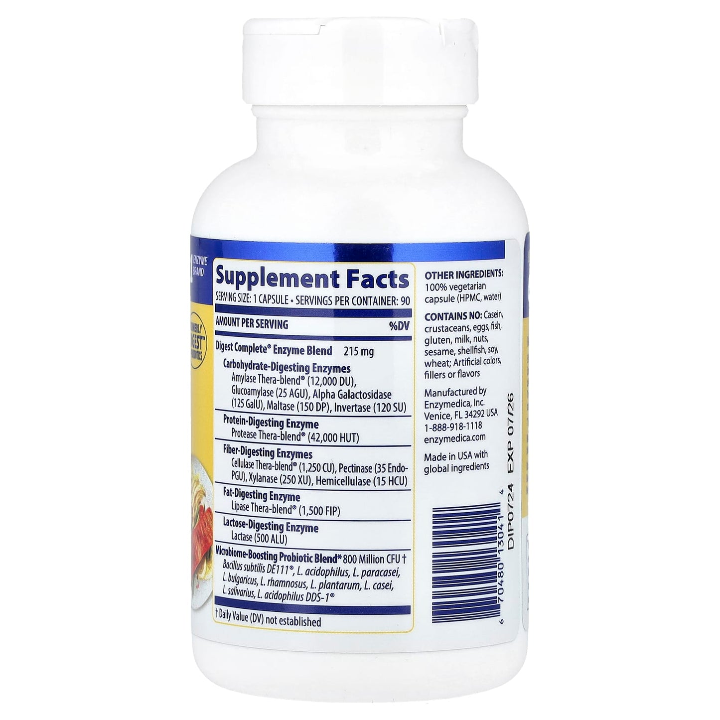 Optimized Digestive Health with Enzymedica Digest Complete + Probiotics - Image 2