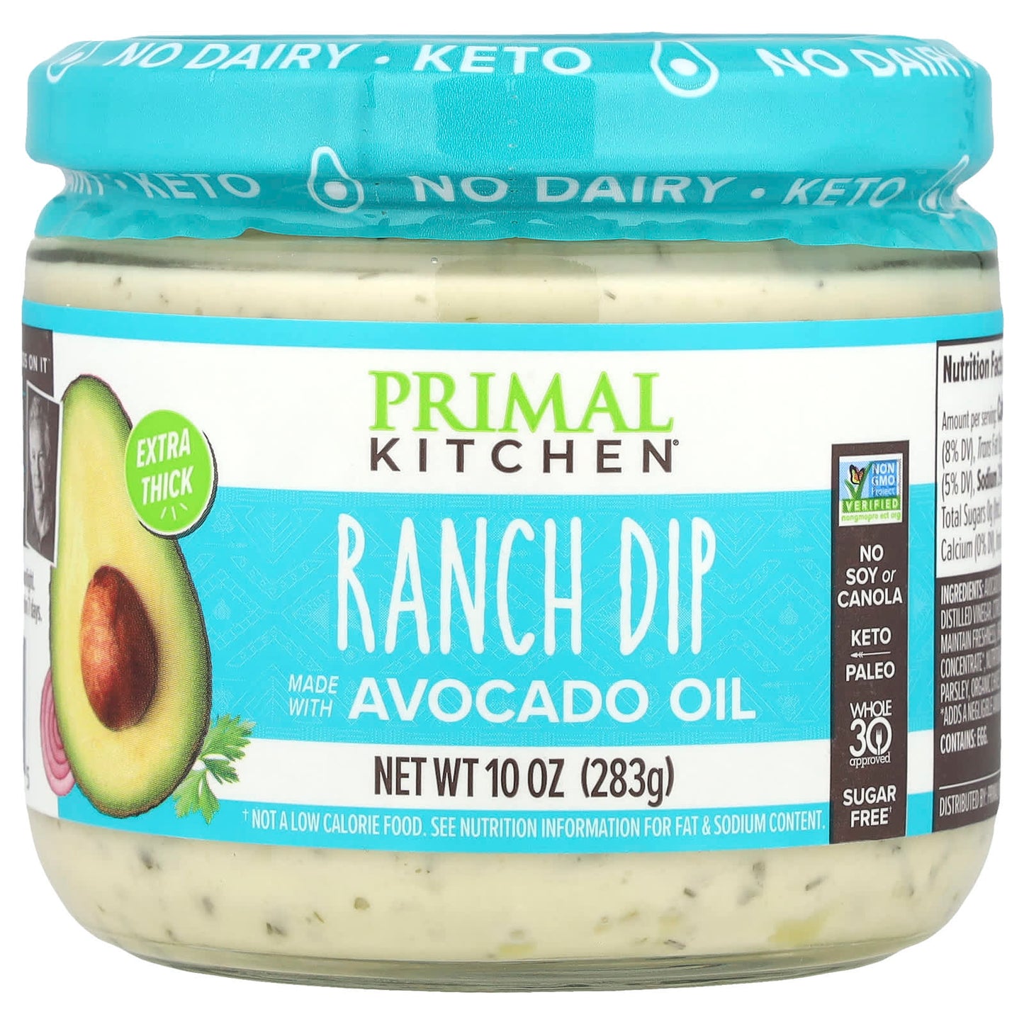 Primal Kitchen, Ranch Dip, Made With Avocado Oil, 10 oz (283 g) - Image 1