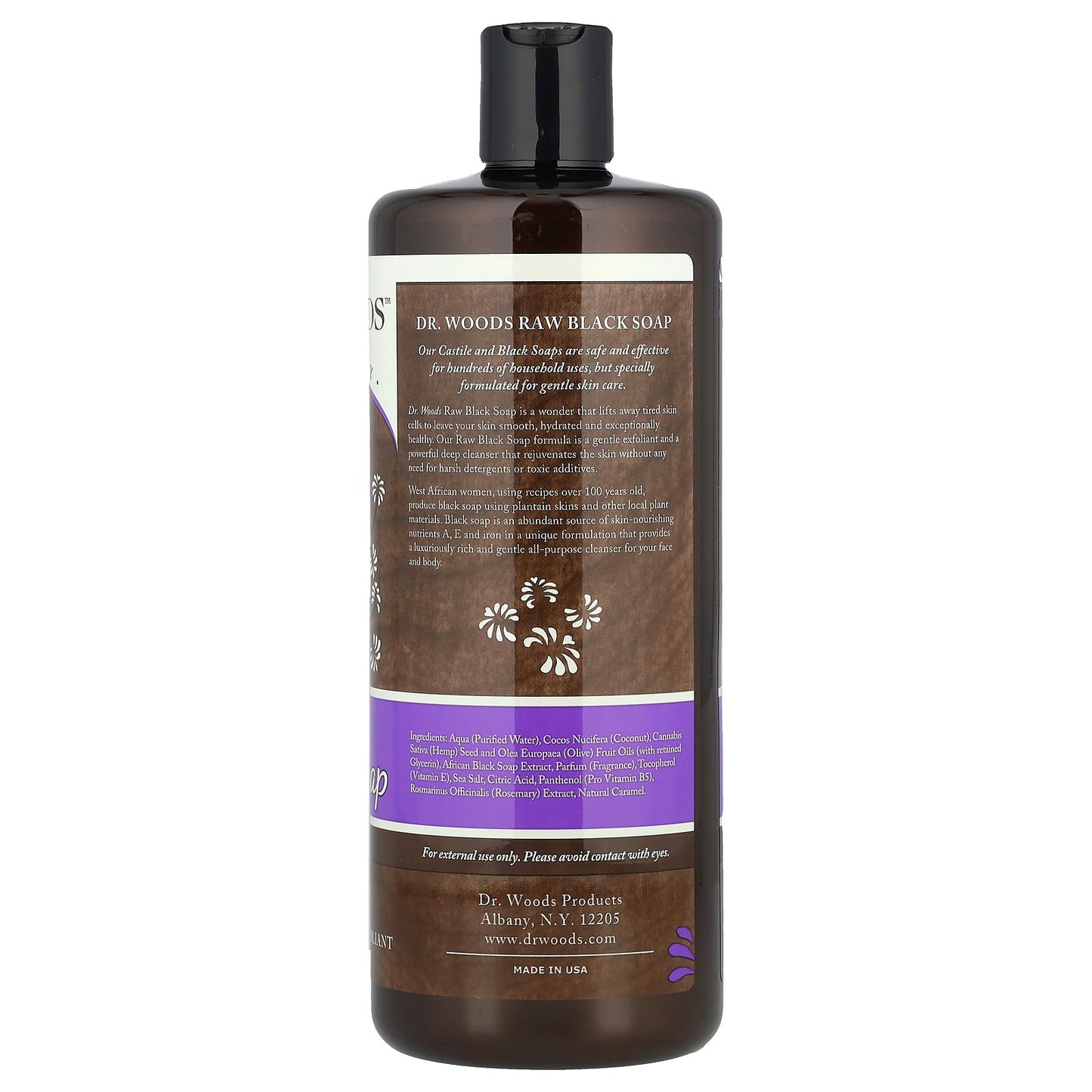 Natural Black Soap by Dr. Woods - Gentle Exfoliant & Deep Cleanser - Image 2