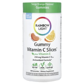 Tangy Orange Vitamin C Gummies with Vitamin E by Rainbow Light | 90 Count